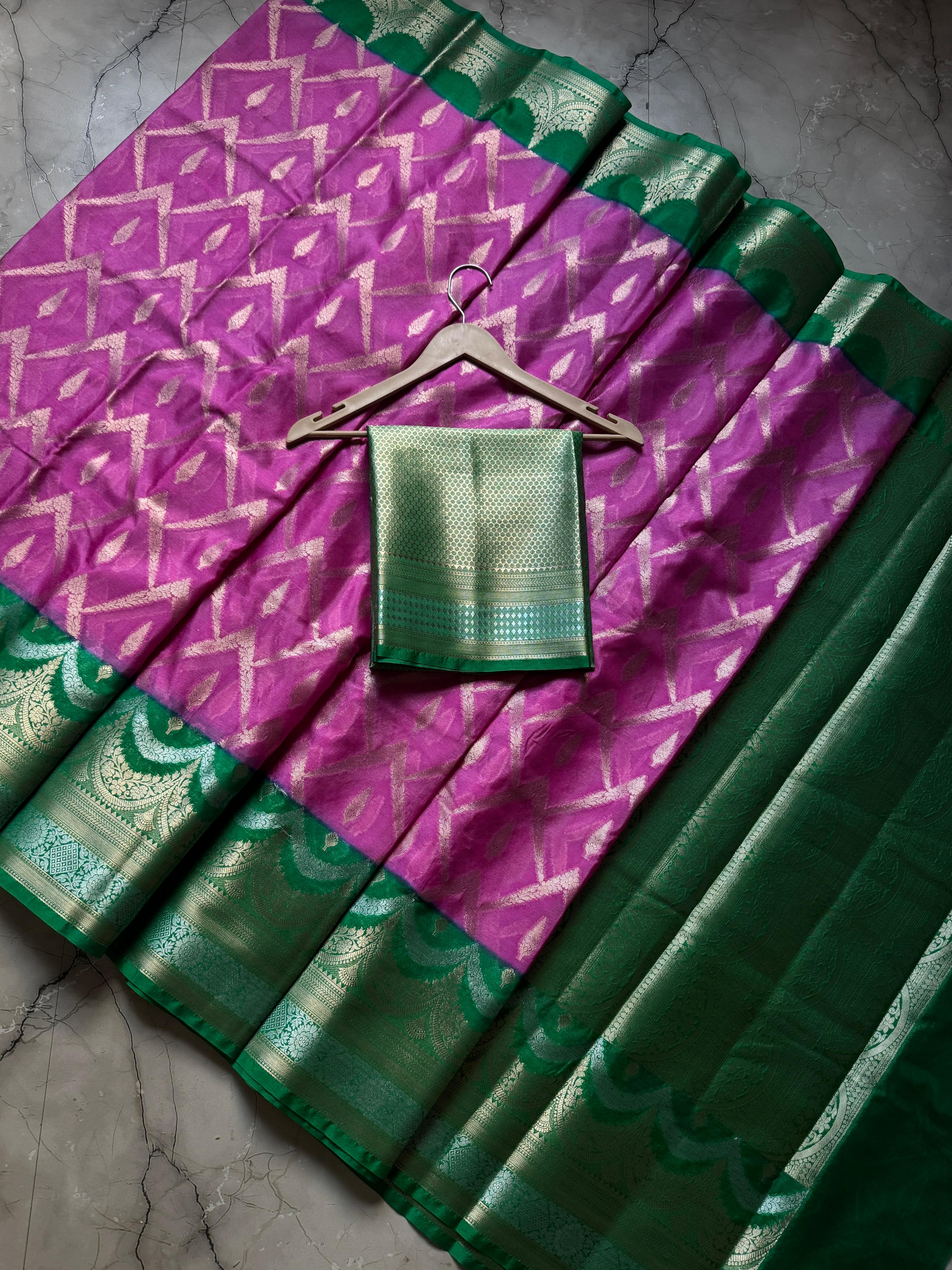 Banarasi Handloom Semi Georgette Saree