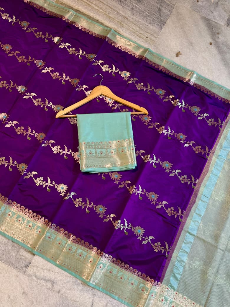 Banarasi Semi Katan Silk Sarees