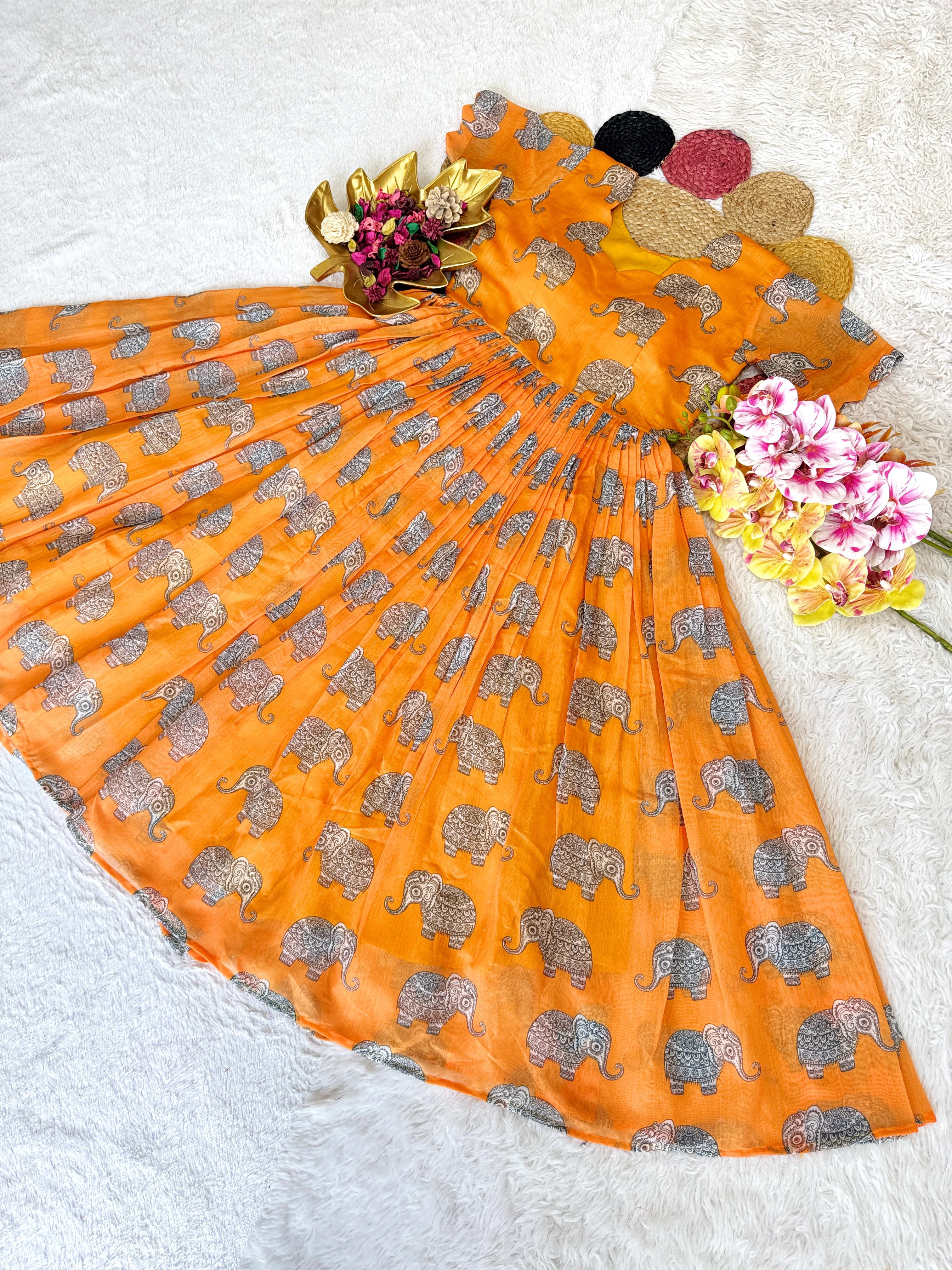 Summer Special Kalamkari Midi Gowns
