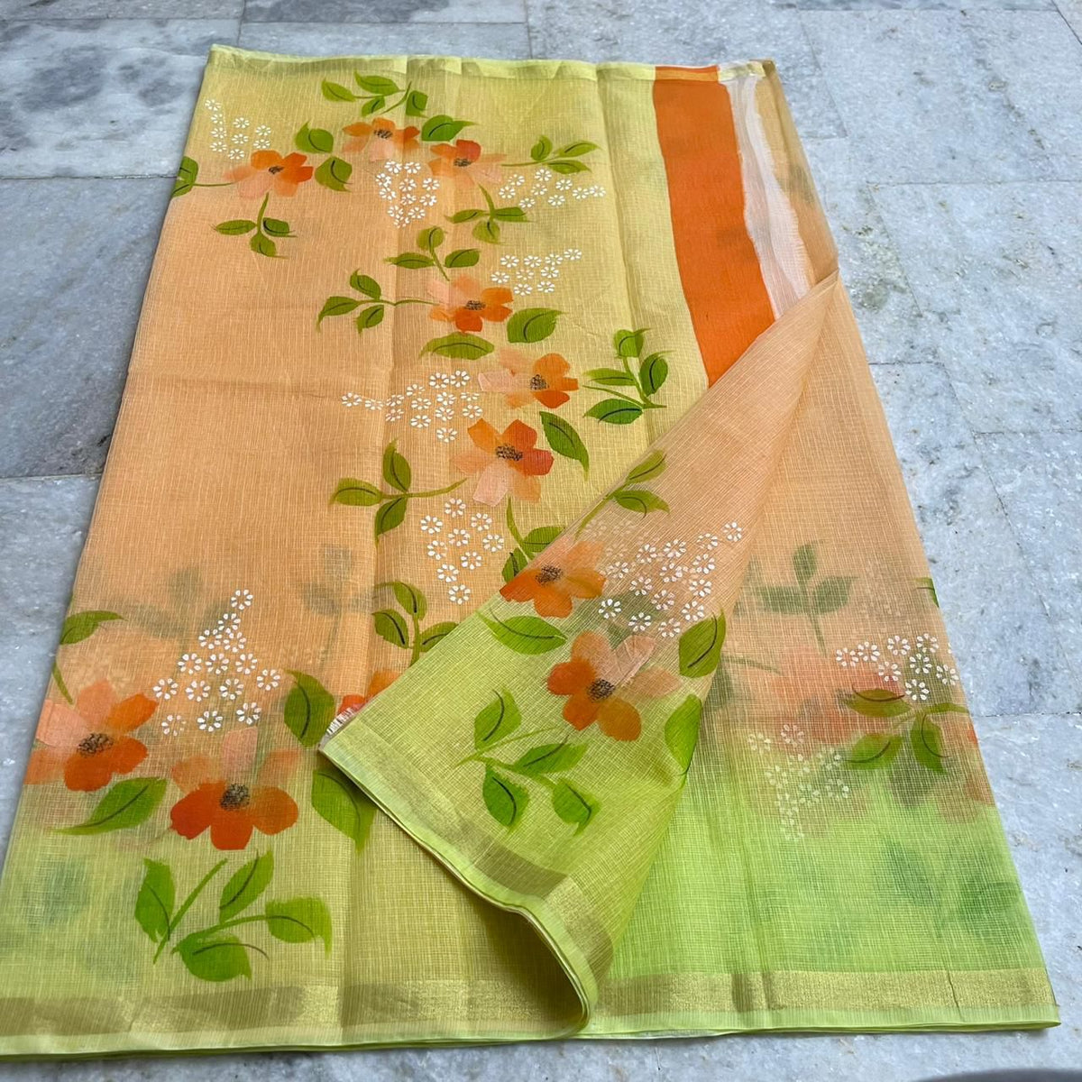 Kota Doriya Brush Paint Sarees