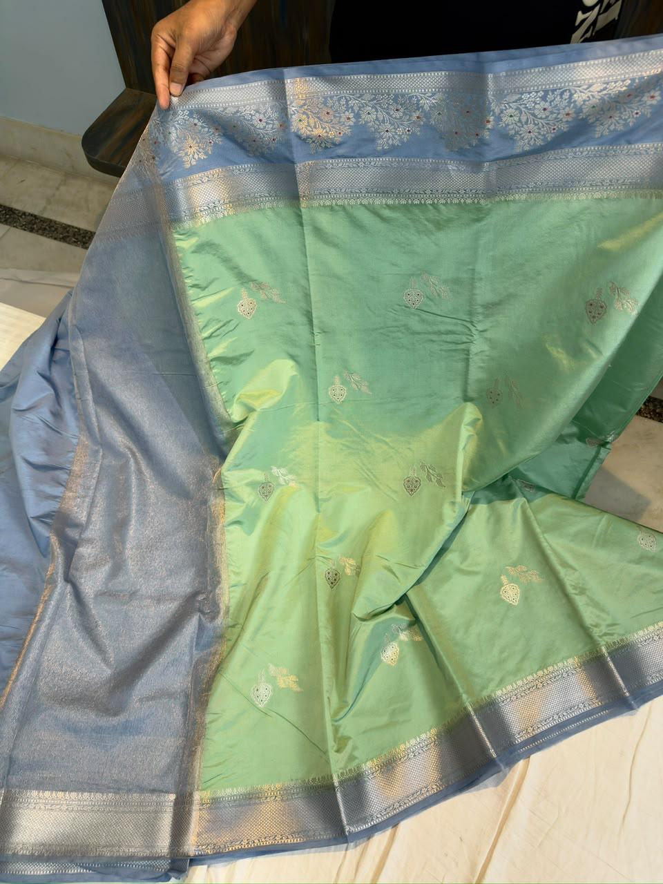 Banarasi Dyble Katan Soft Silk Sarees