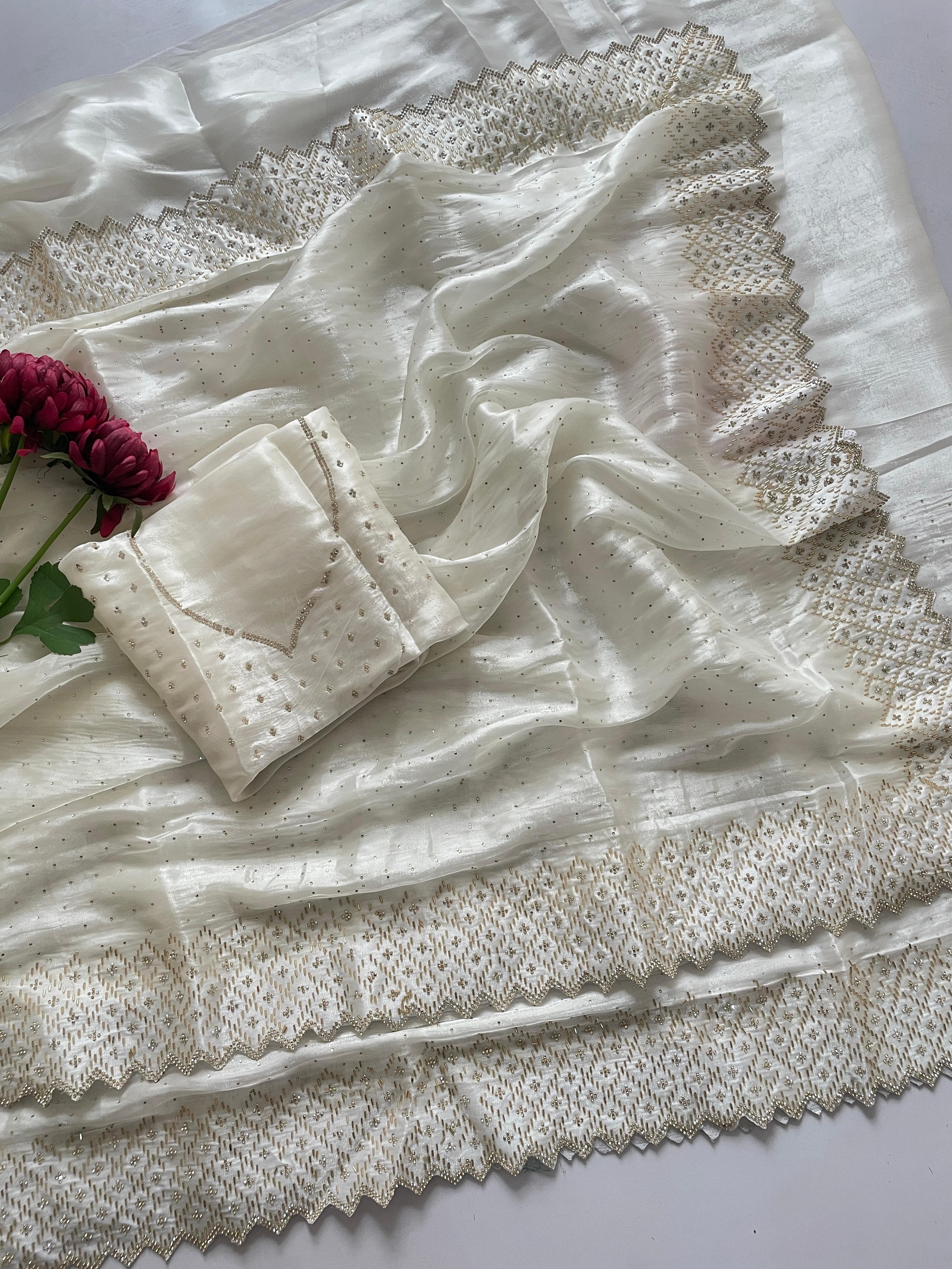 Jimmy Choo Sarees with Premium Diamond Work