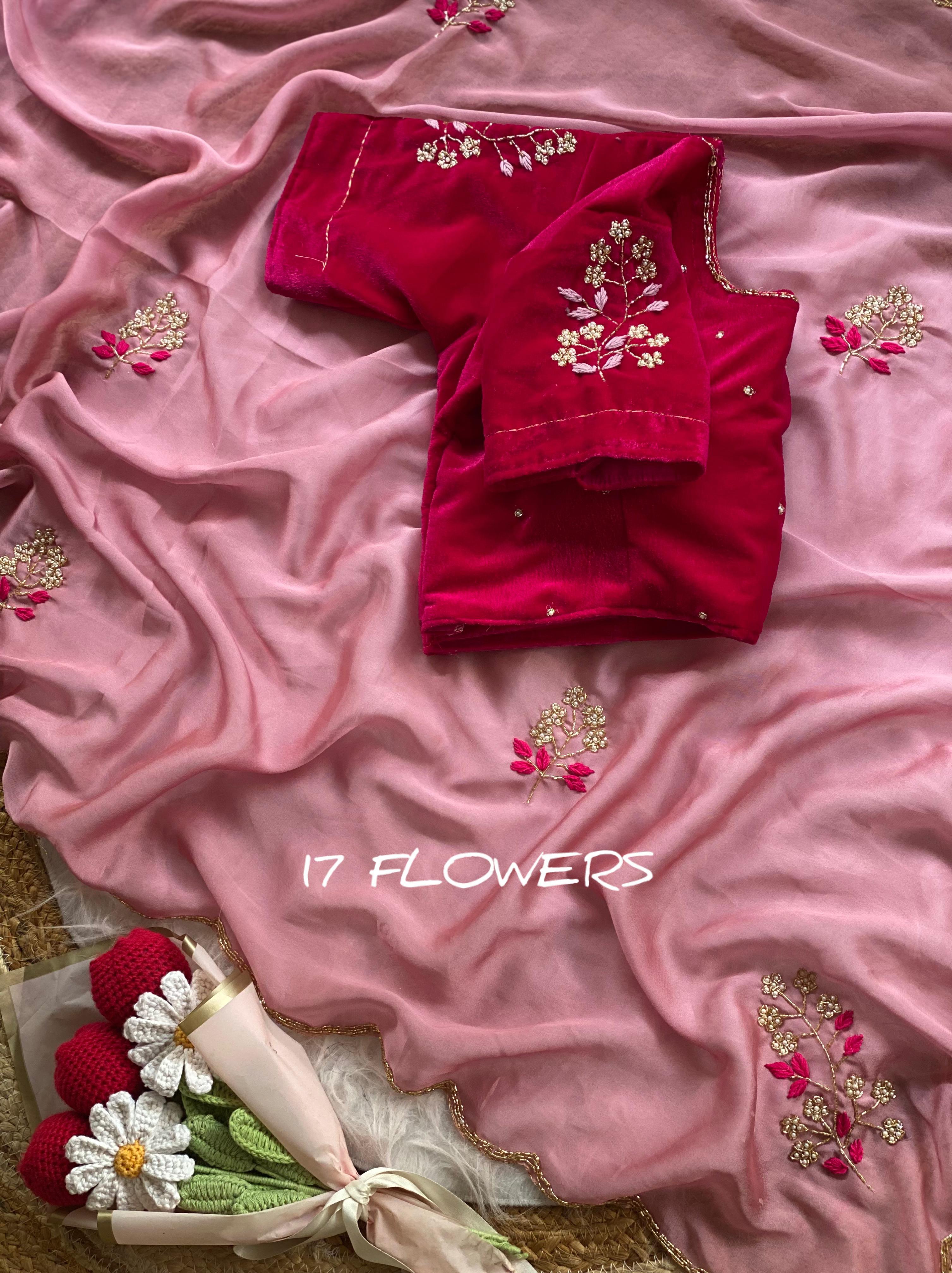 Elegant Rangoli Silk Saree with Maggam Work