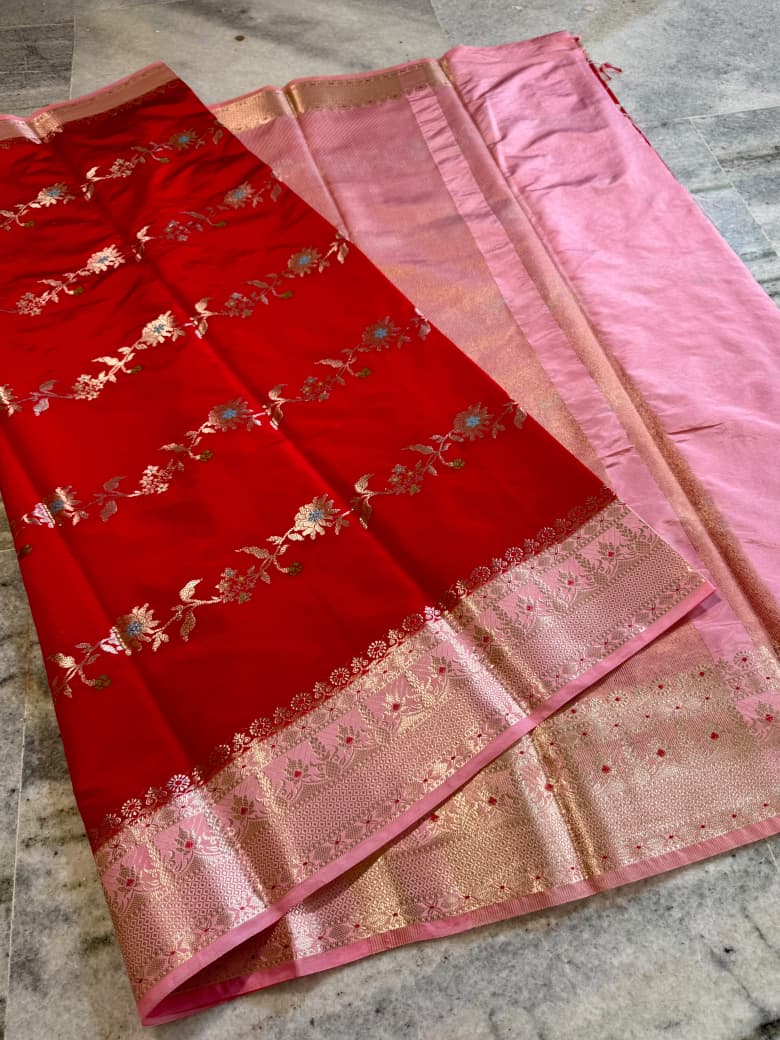 Banarasi Semi Katan Silk Sarees