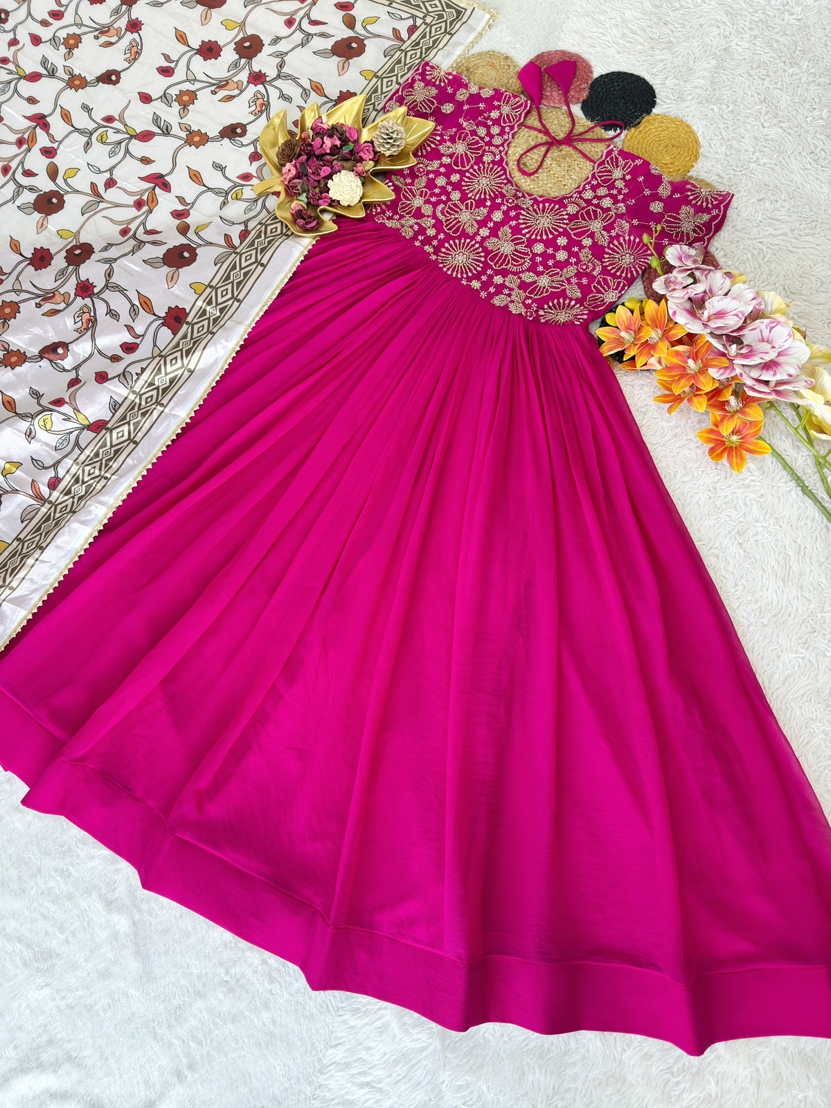 Designer Gown with Duppata