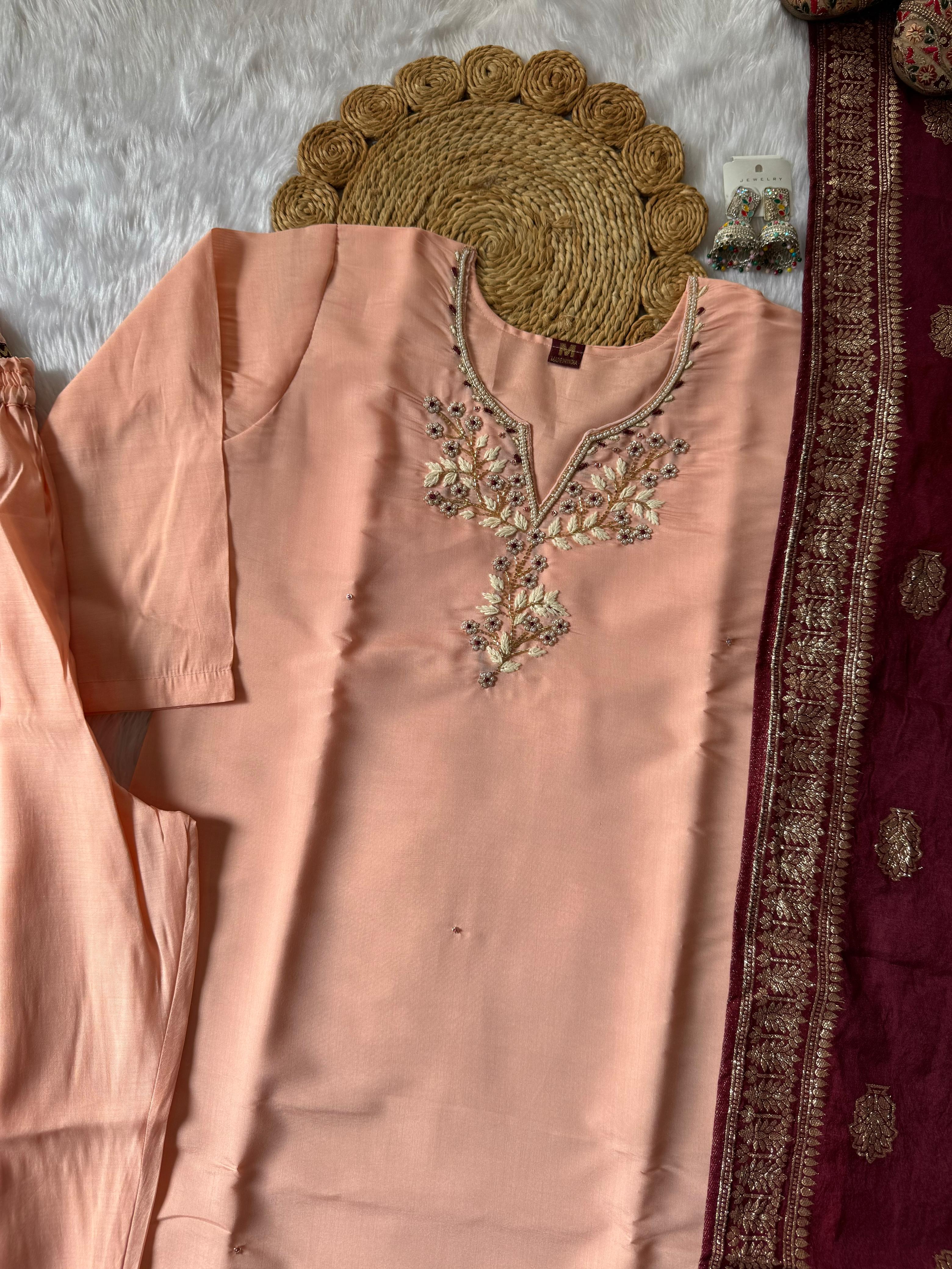 Premium Roman Silk 3-Piece Set