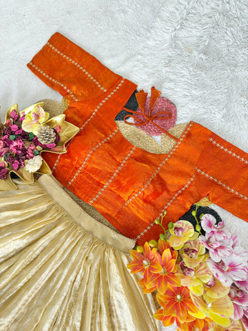 Fully Stitched Space Silk With Beautiful Sequins Embroidery Work (L-XL upto 44)