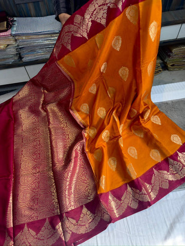 Banarasi Dyble Dupion Soft Silk Fabric