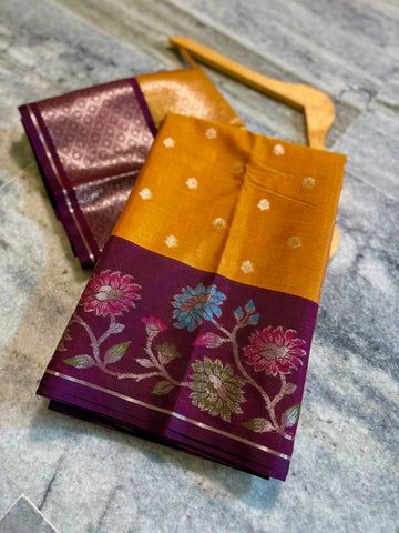 Soft Banarasi Semi Katan Silk Saree