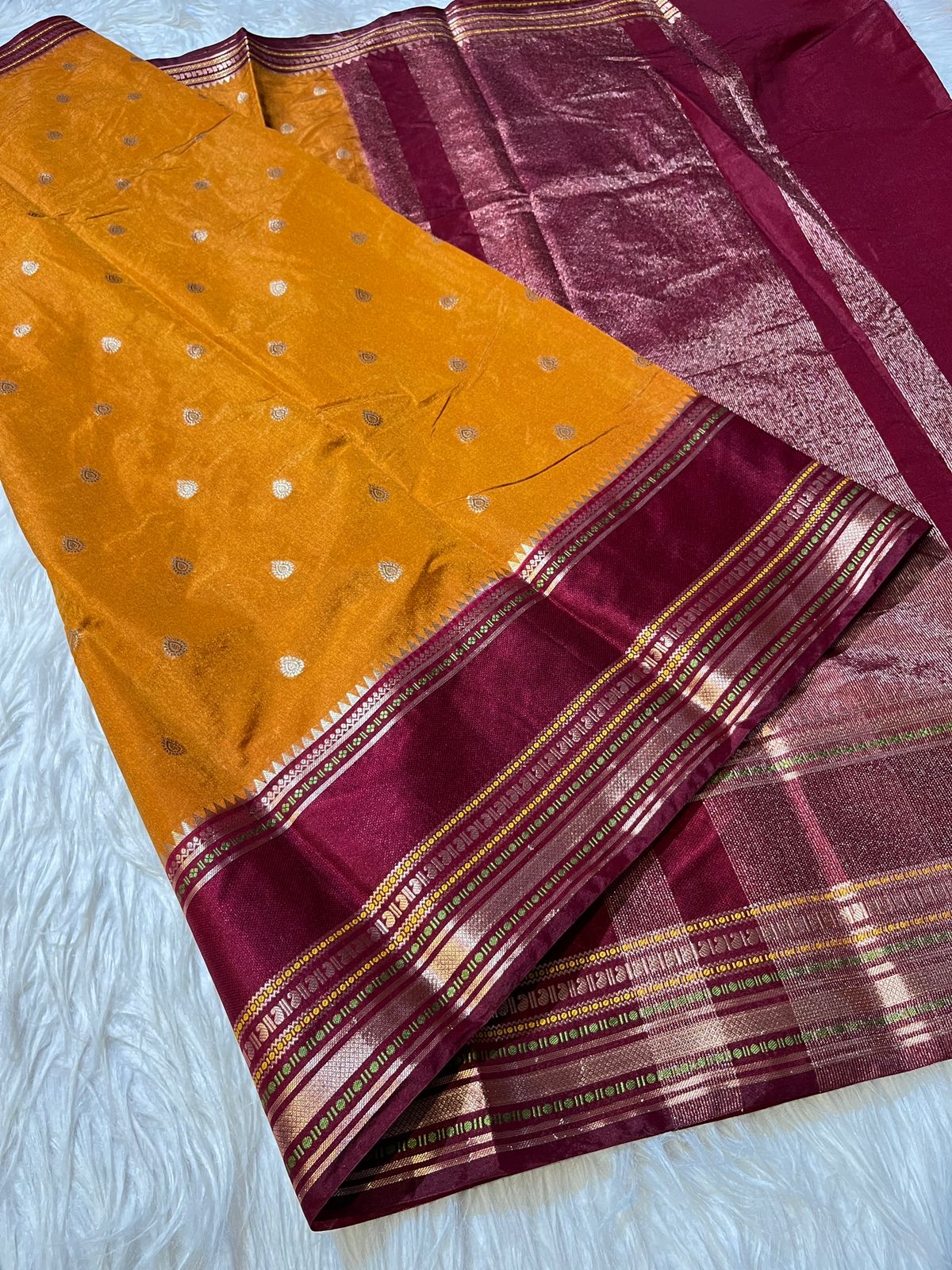 Banarasi Dyble Warm Soft Silk Sarees
