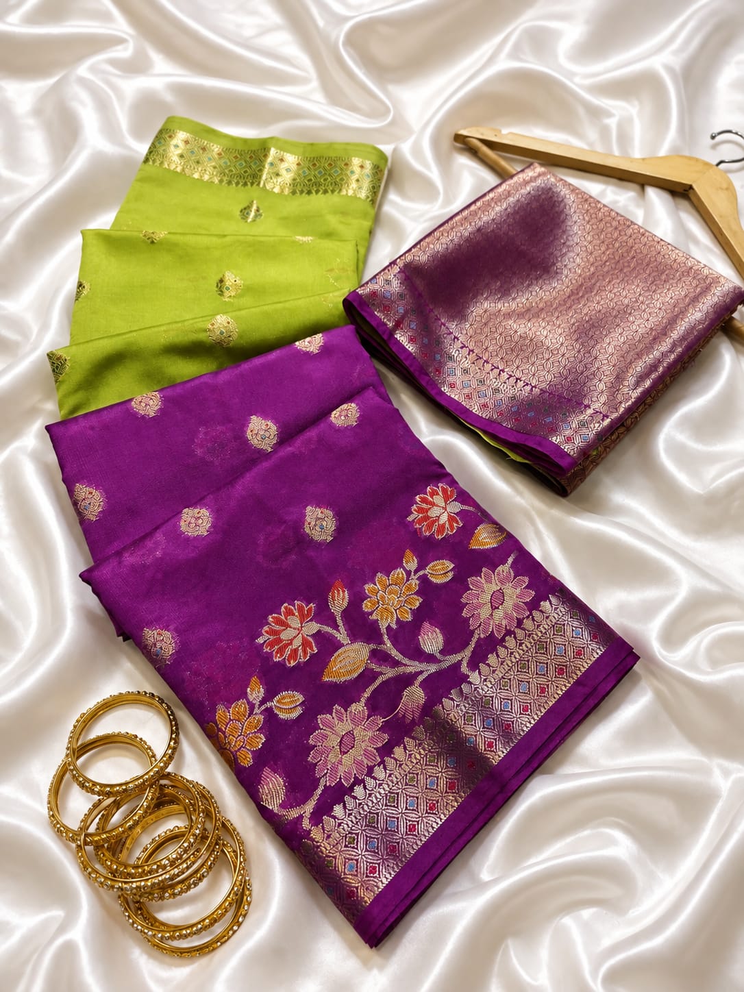 Banarasi Viscose Soft Silk Sarees