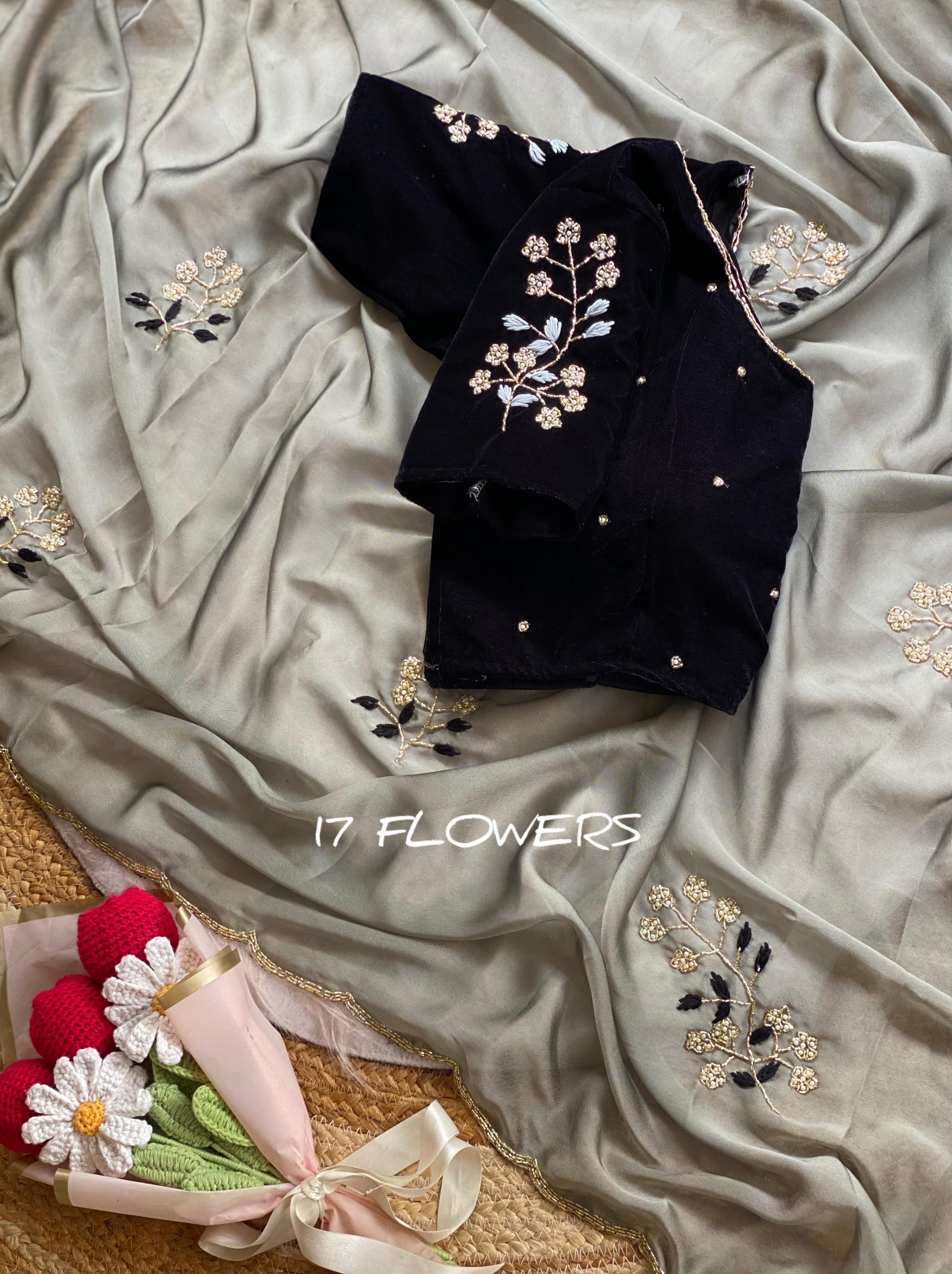 Elegant Rangoli Silk Saree with Maggam Work