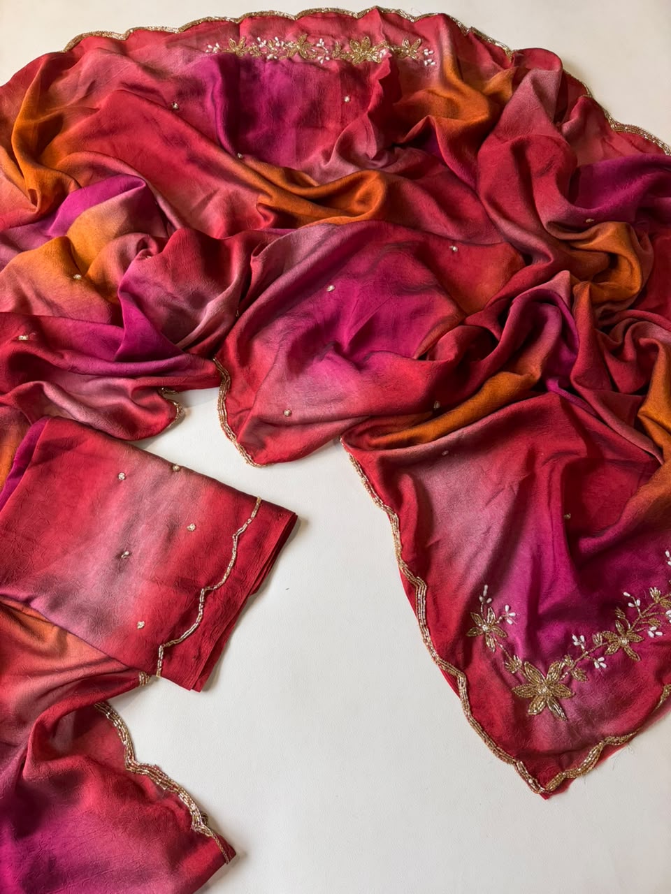 Soft Rangoli Crush Silk Sarees