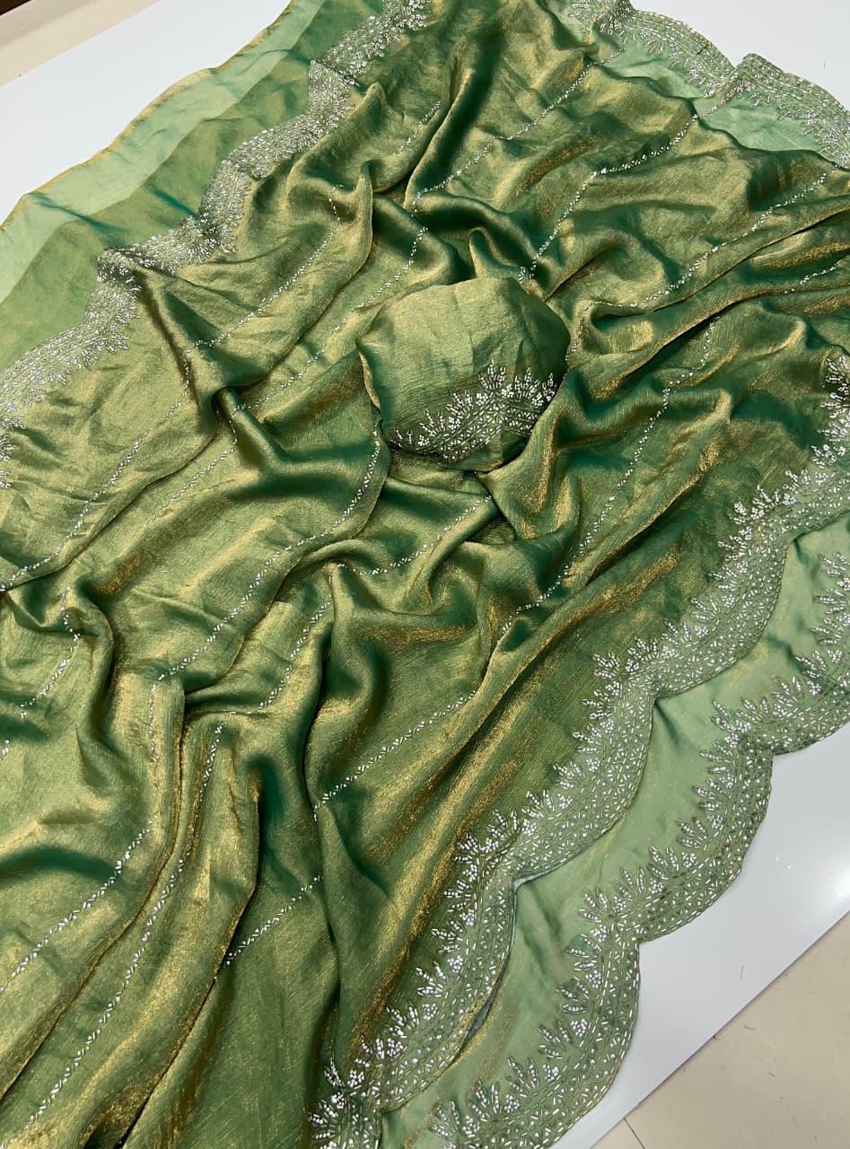 Fendy Chiffon Space Silk Sarees