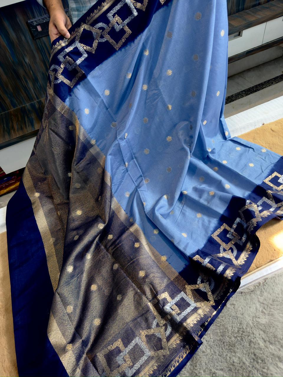 Banarasi Dyble Dupion Soft Silk Sarees