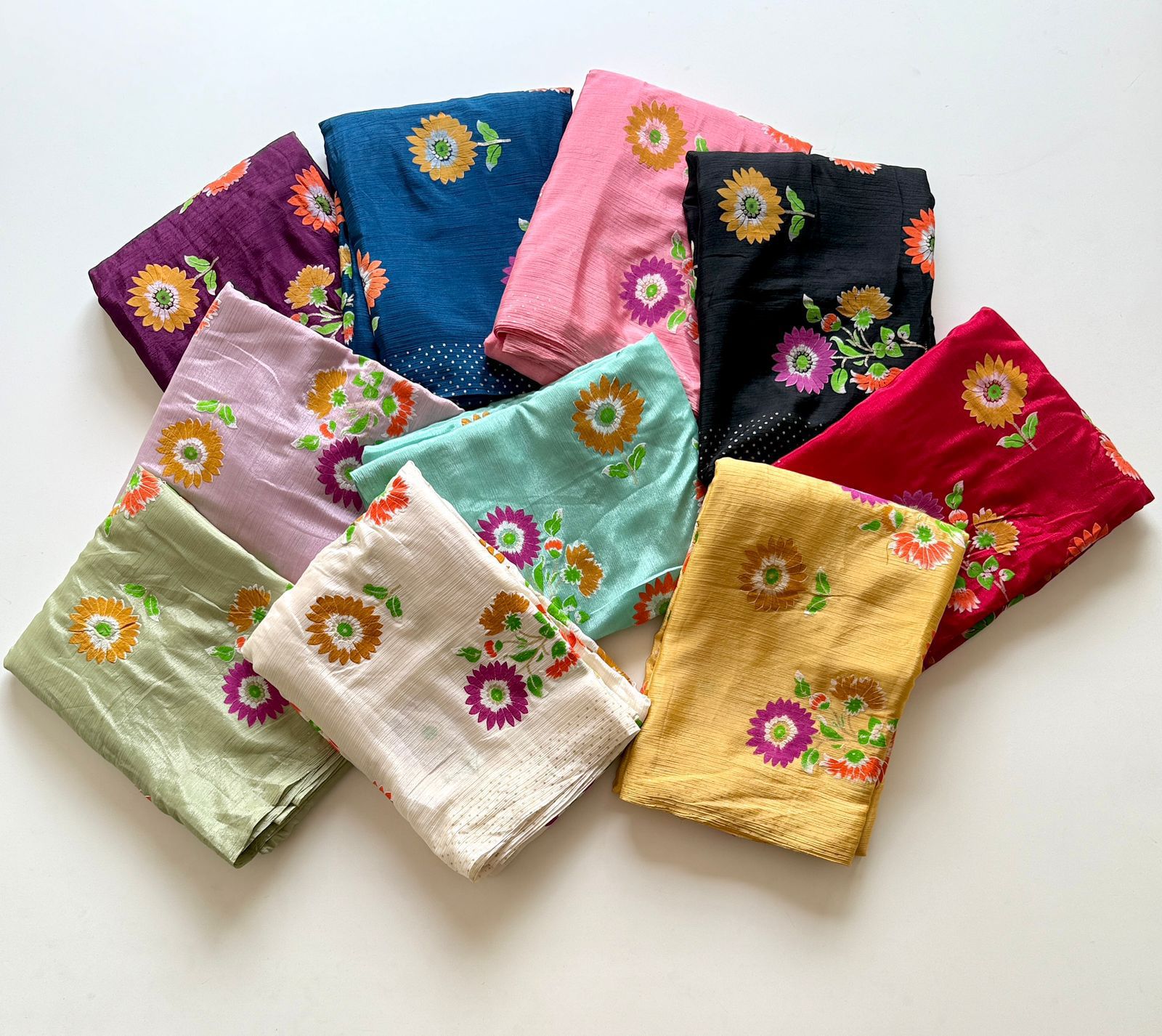 Soft Chinnon with floral Print
