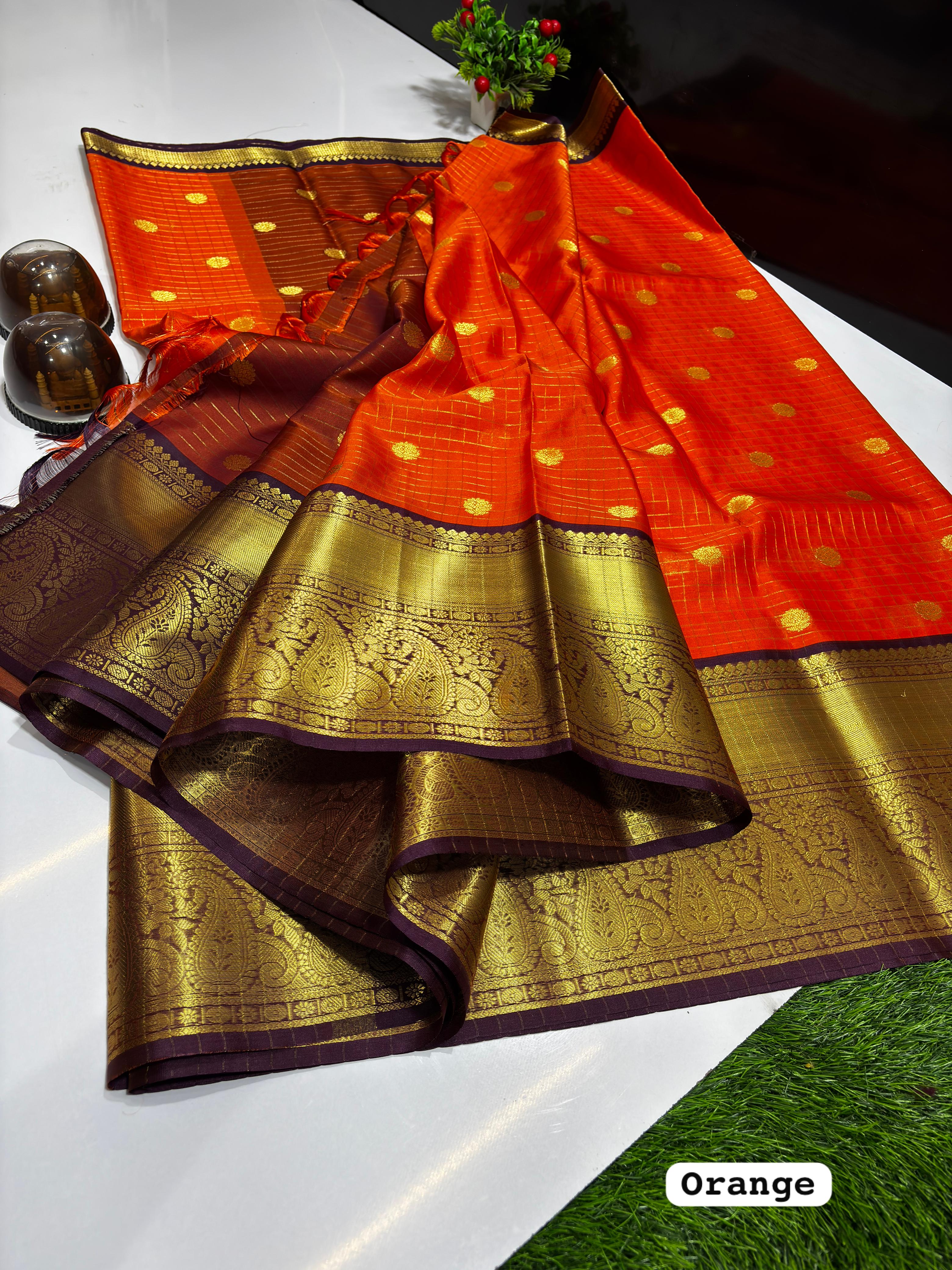 Soft Banarasi Semi Katan Silk Saree