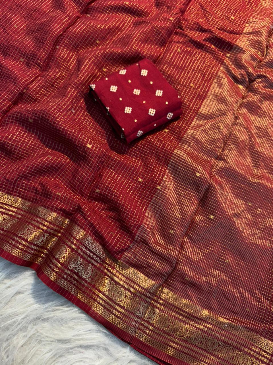 Pure Viscose Chinnon Sarees