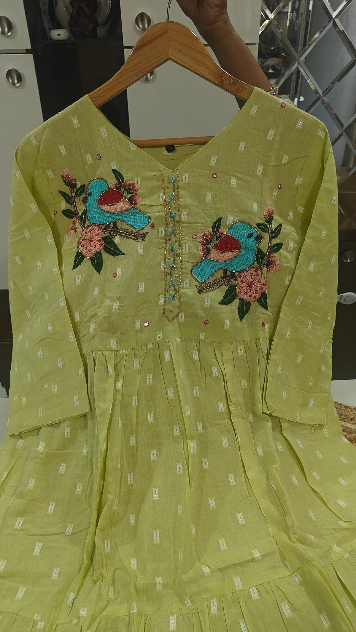 Pure Cotton Designer 3 Tier Frocks