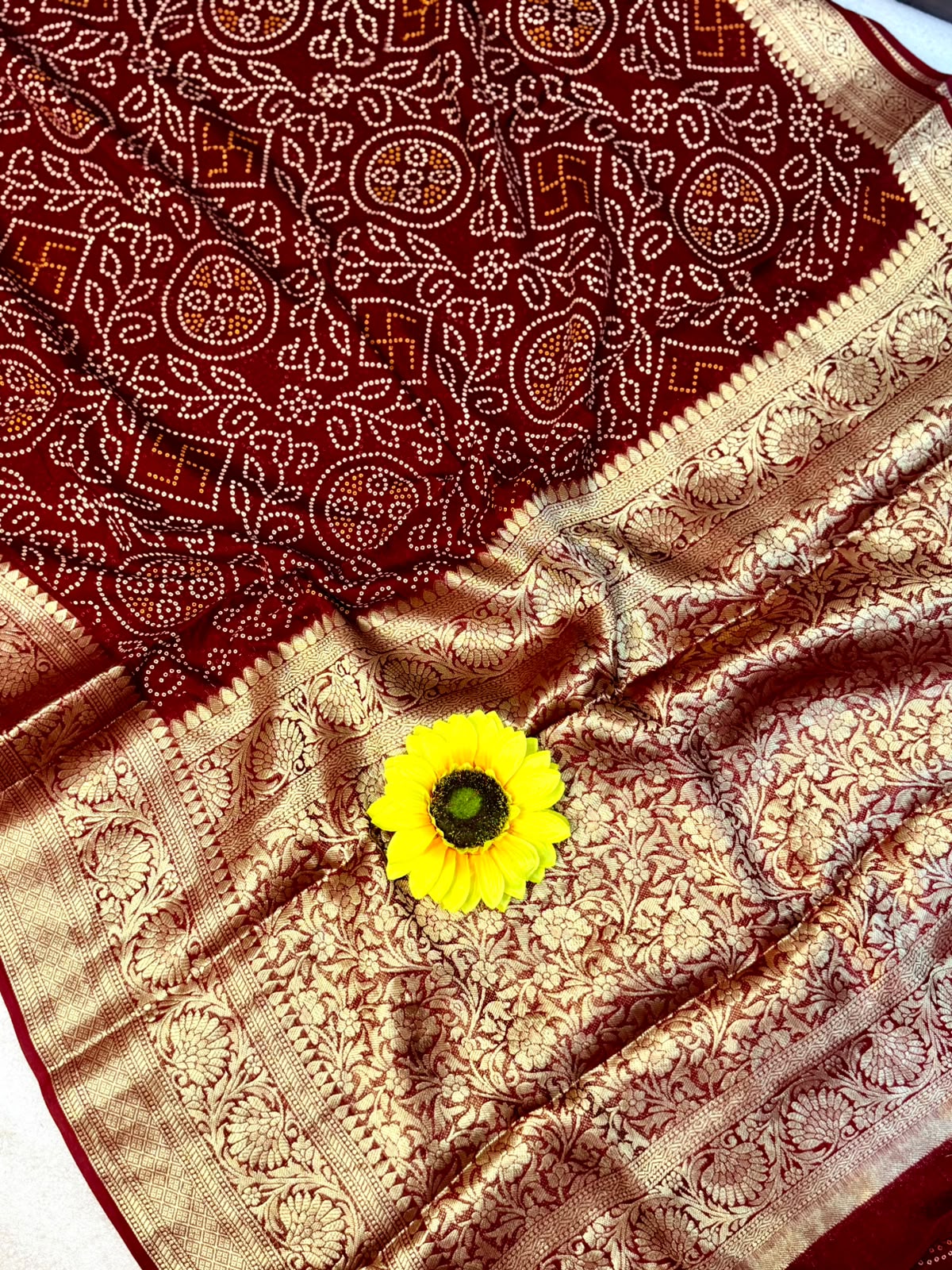 Bandini sarees with kanchi border