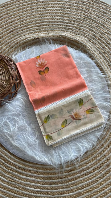 Pure kota hand-painted sarees
