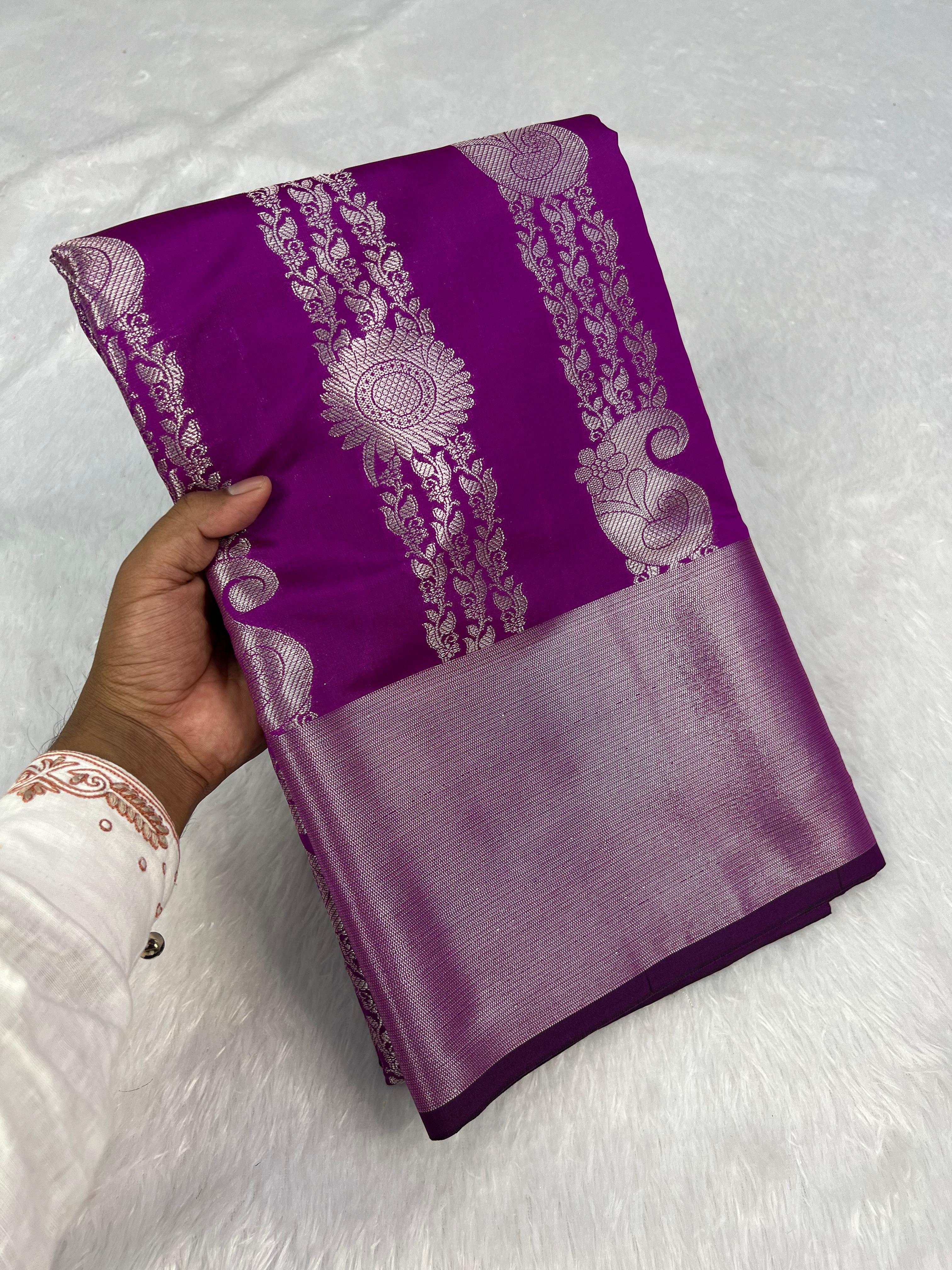 Banarasi Semi Katan Soft Silk Saree