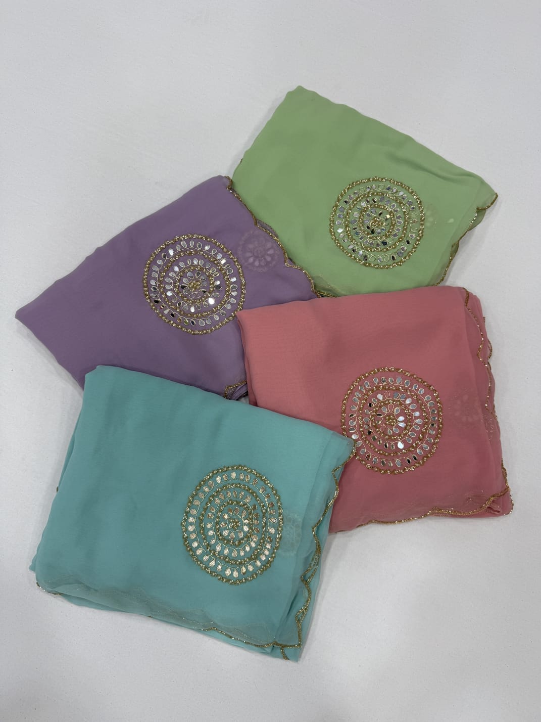 Georgette Handwork Sarees