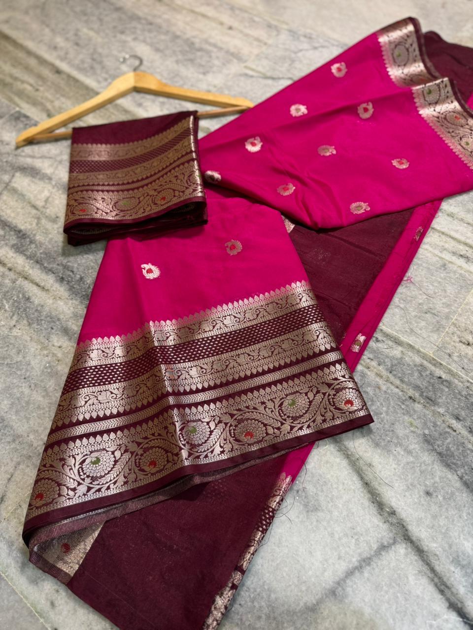 Soft Banarasi Katan Silk Sarees