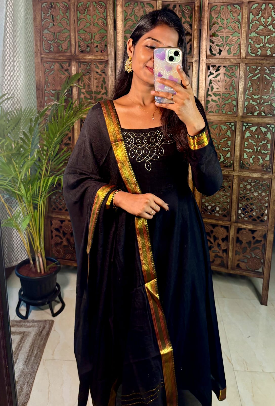 Soft Vichitra Silk Gowns from Small to 3XL