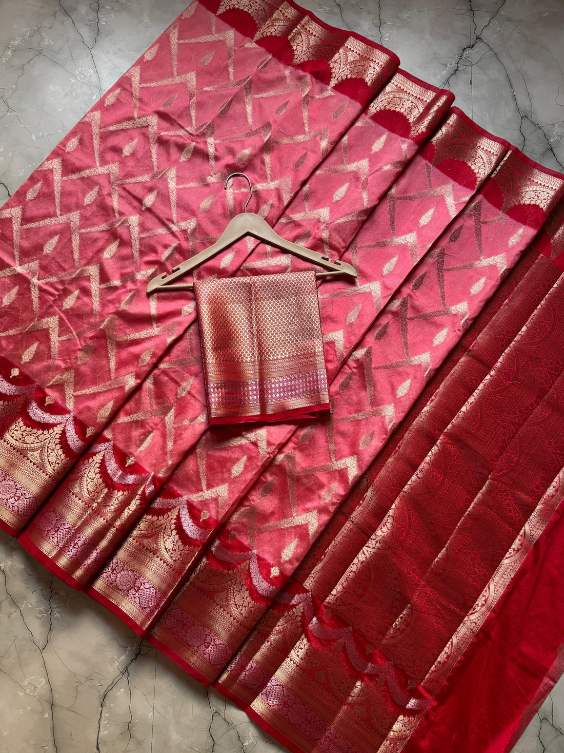 Banarasi Handloom Semi Georgette Saree