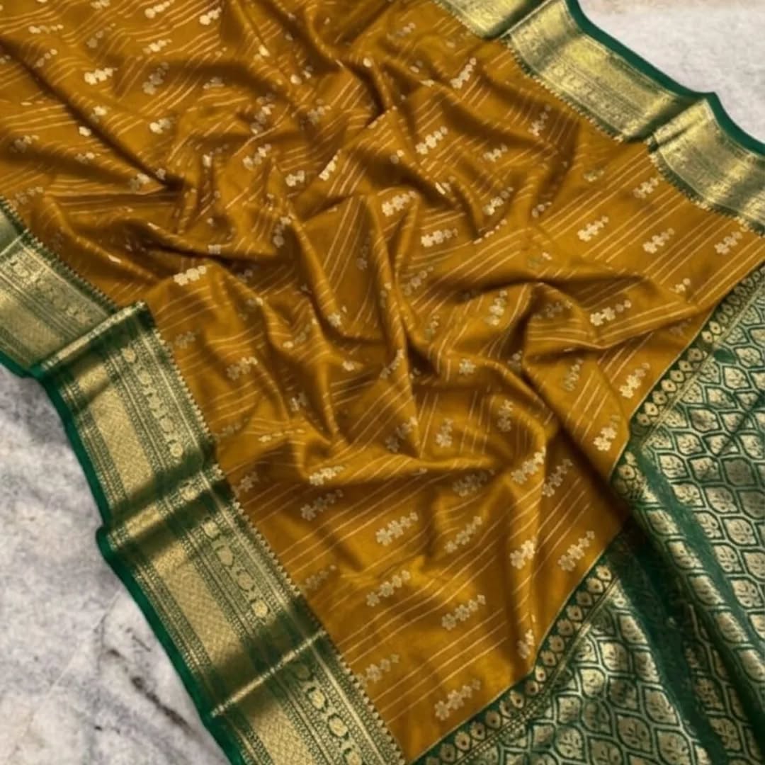 Soft Banarasi Chiniya Silk Sarees