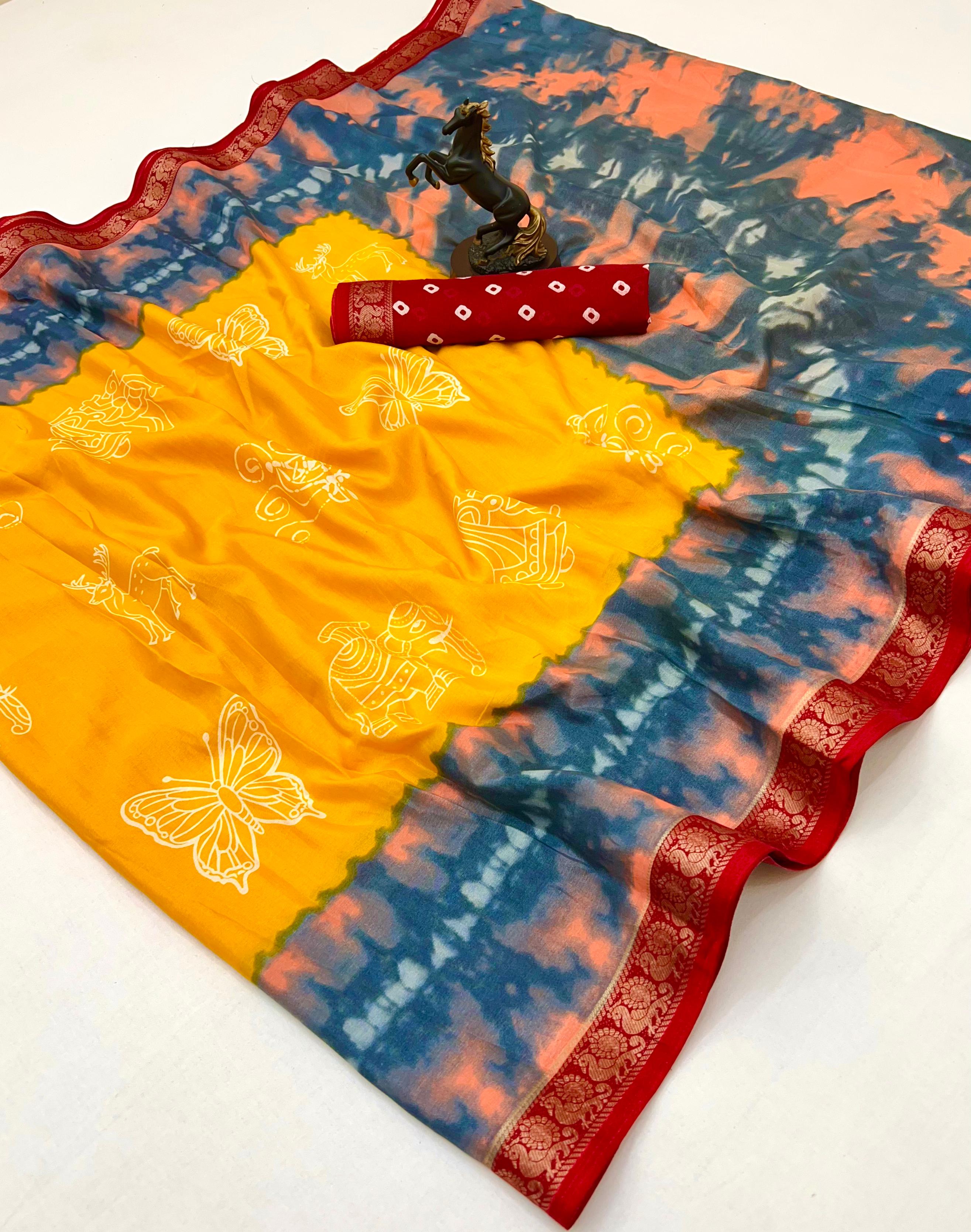 Viscose soft silk sarees