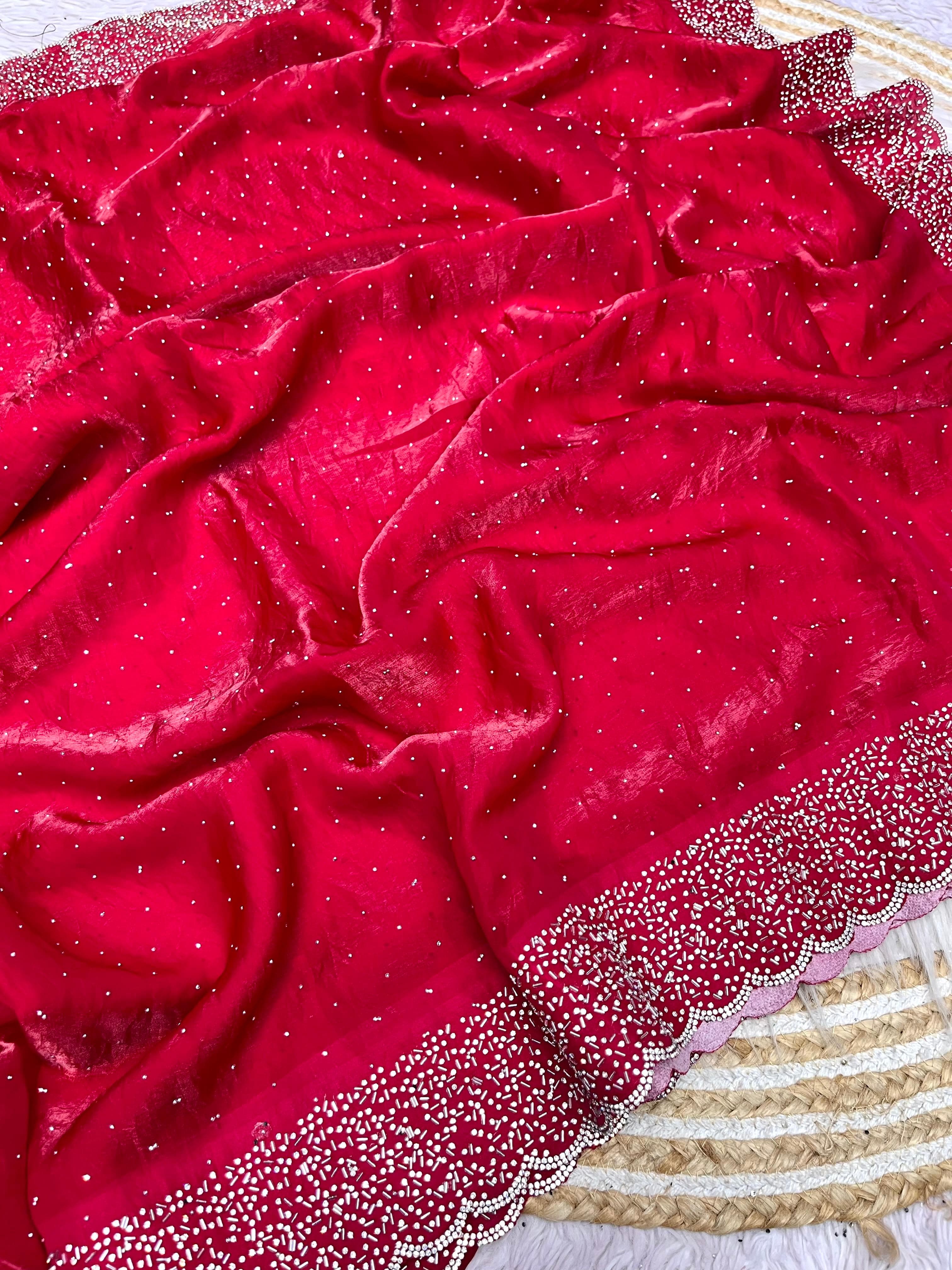 Pure Soft Space Silk Sarees in 20+ Colors