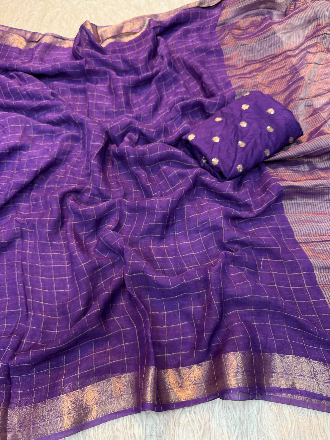 Pure Viscose Soft Crepe with Russian Dola Designer Blouse
