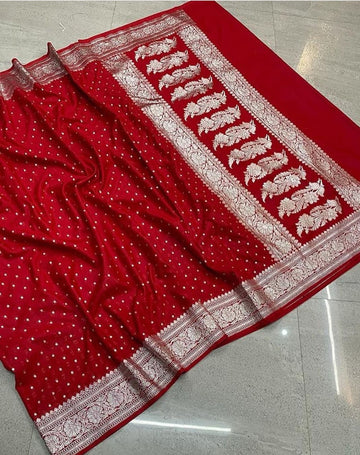 Handloom Georgette Katan Saree