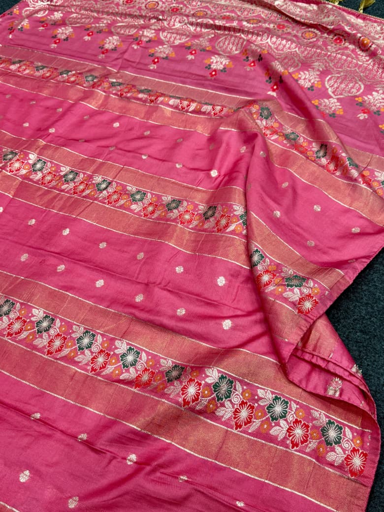 Pure Soft Russian Silk Sarees