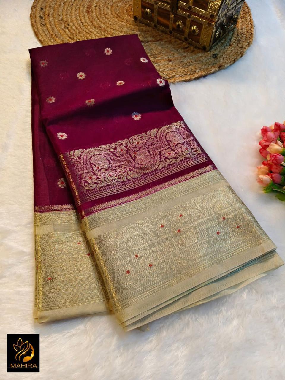 Banarasi Semi Katan Silk Sarees