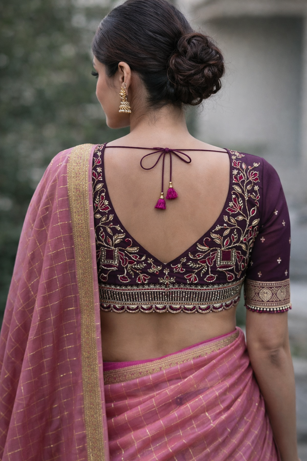 Viscose Georgette Sarees with Sequence Work Blouse