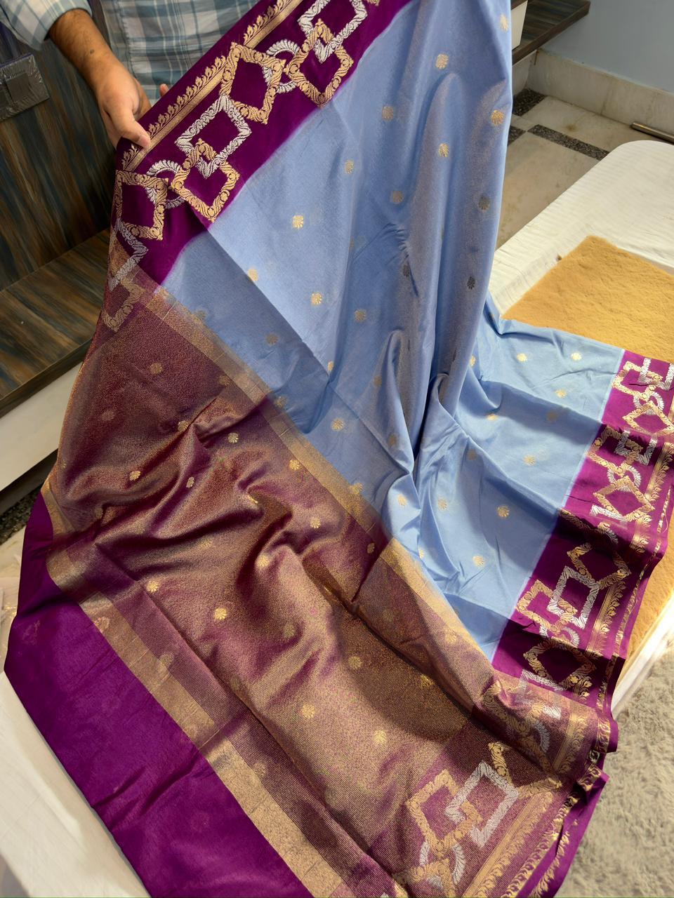 Banarasi Dyble Dupion Soft Silk Sarees
