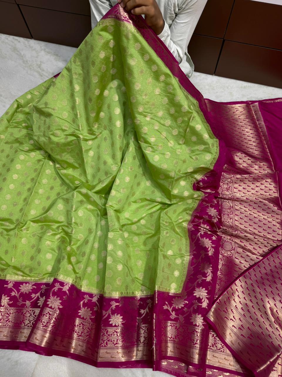 Banarasi Dyble Dupion Soft Silk Sarees