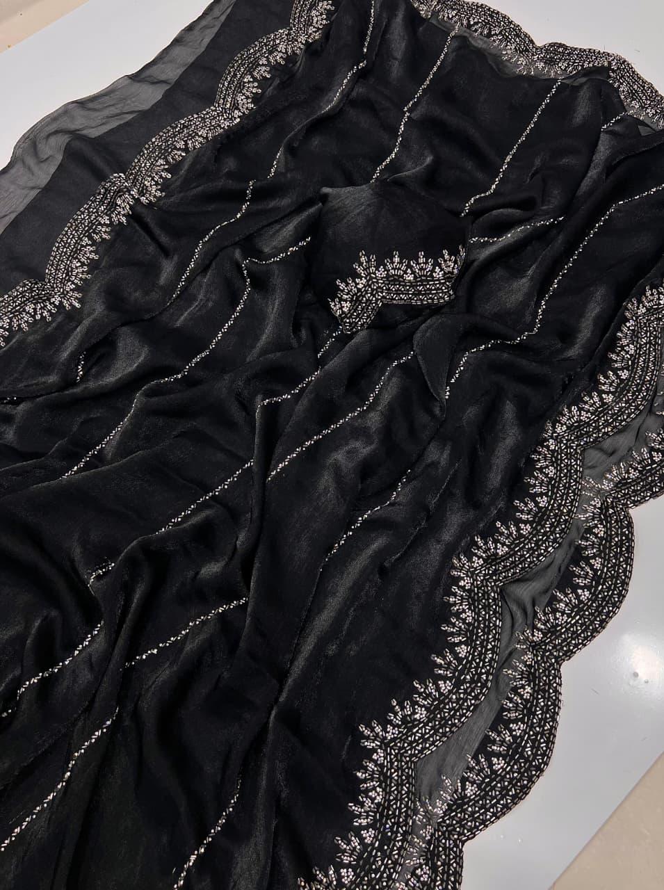 Fendy Chiffon Space Silk Sarees