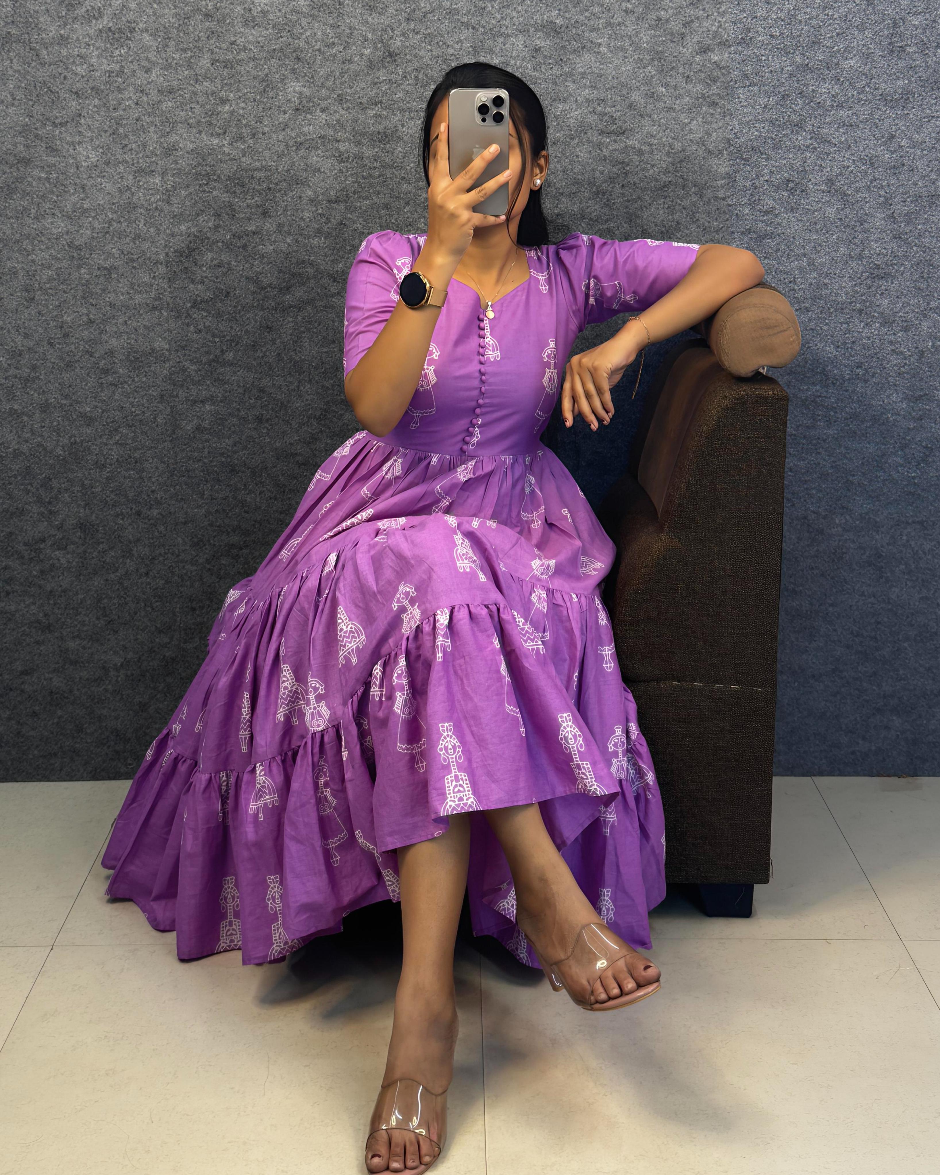 Exclusive Cotton Printed Maxi Gown