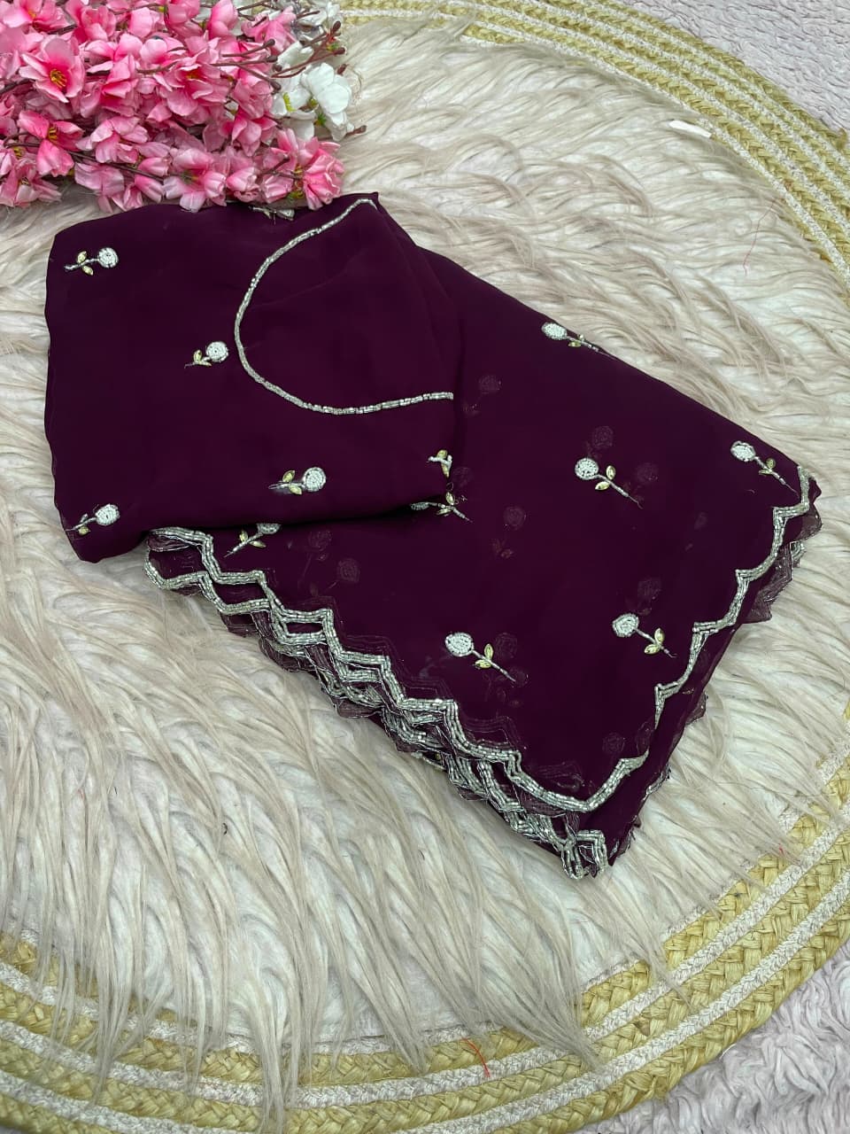 Premium Georgette Cocktails Sarees