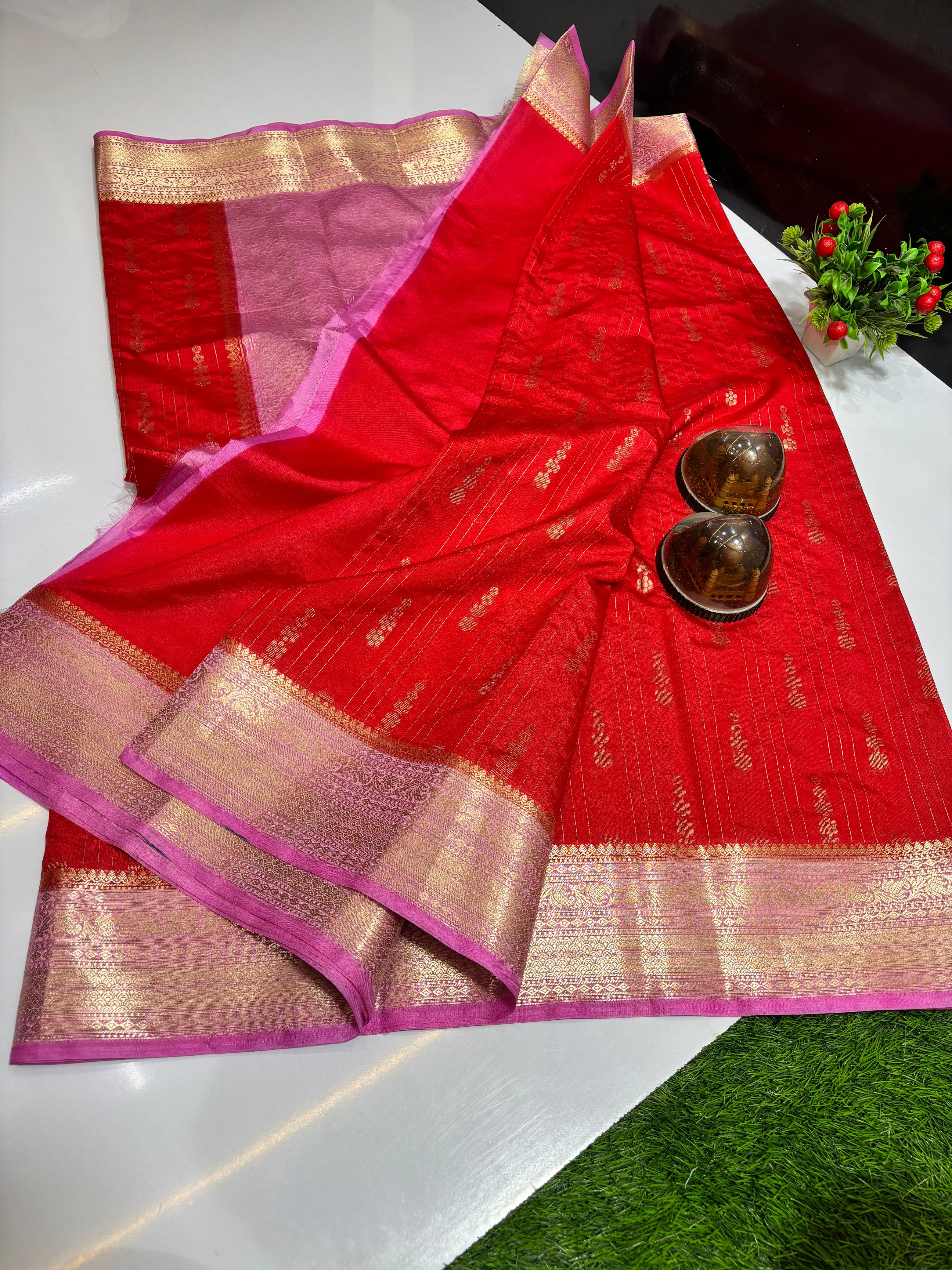 Banarasi Chiniya Soft Silk Saree