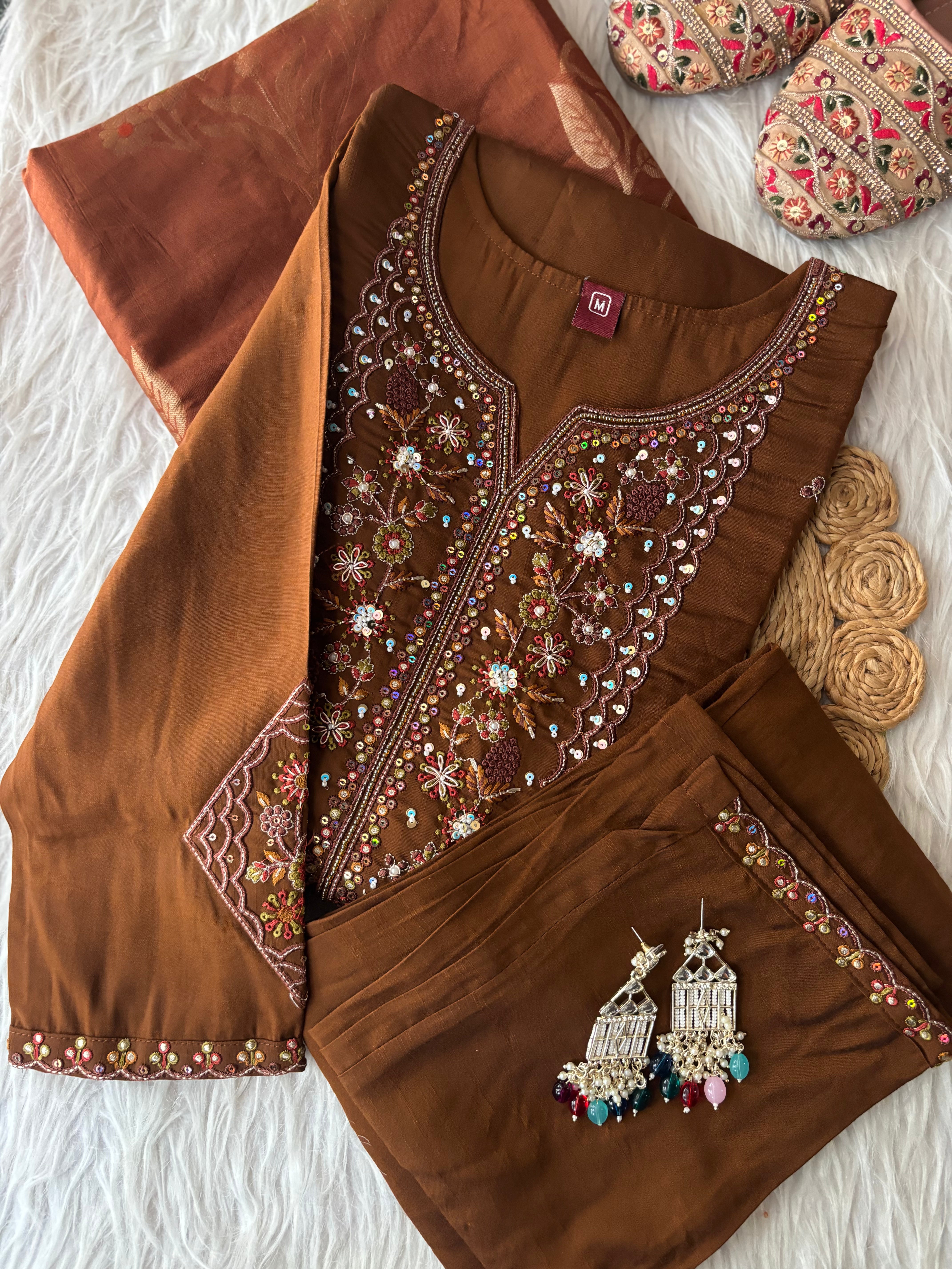Launching New Designers Kurti Pent Dupatta Sets