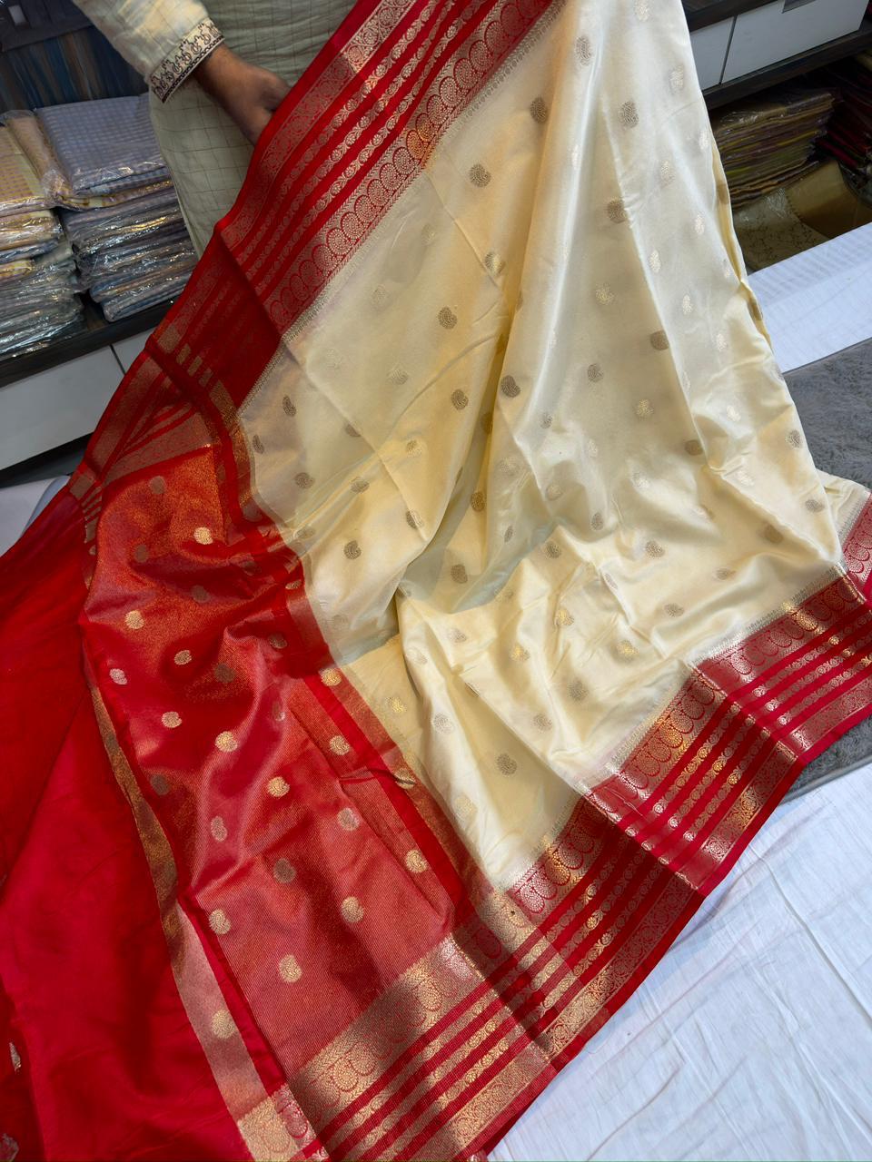 Banarasi Dyble Dupion Soft Silk Sarees