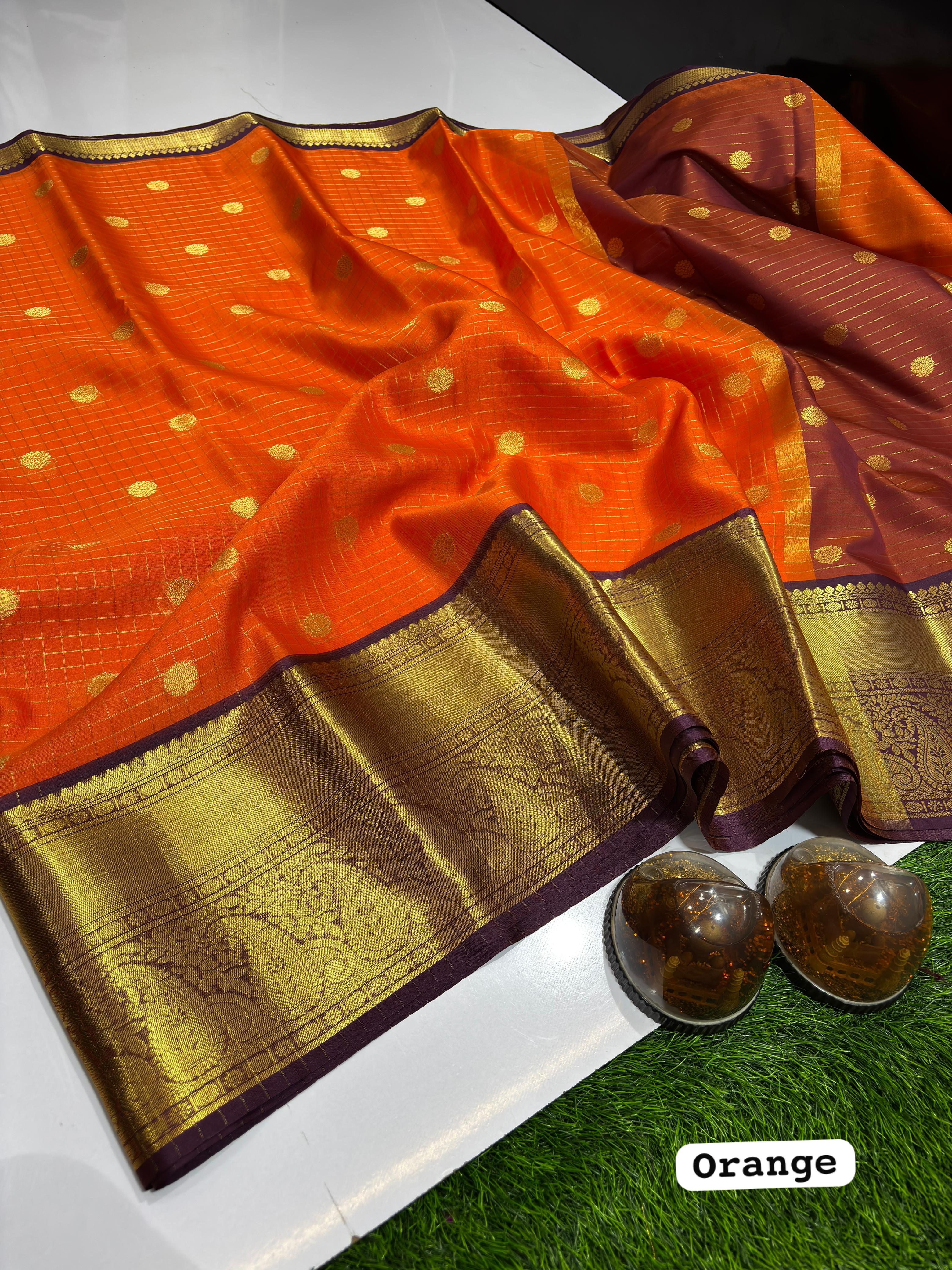 Soft Banarasi Semi Katan Silk Saree
