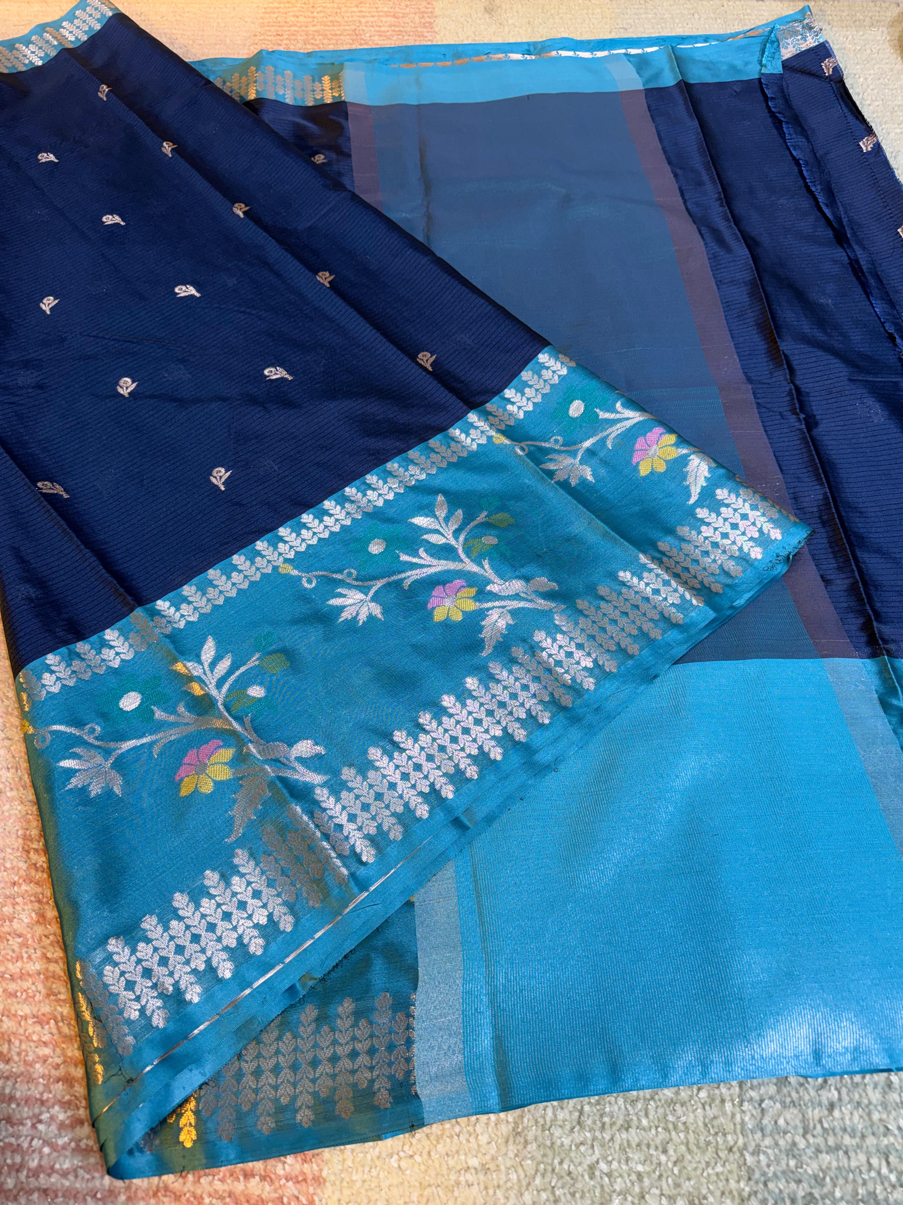 Banarasi soft pattu with Kanchi Border