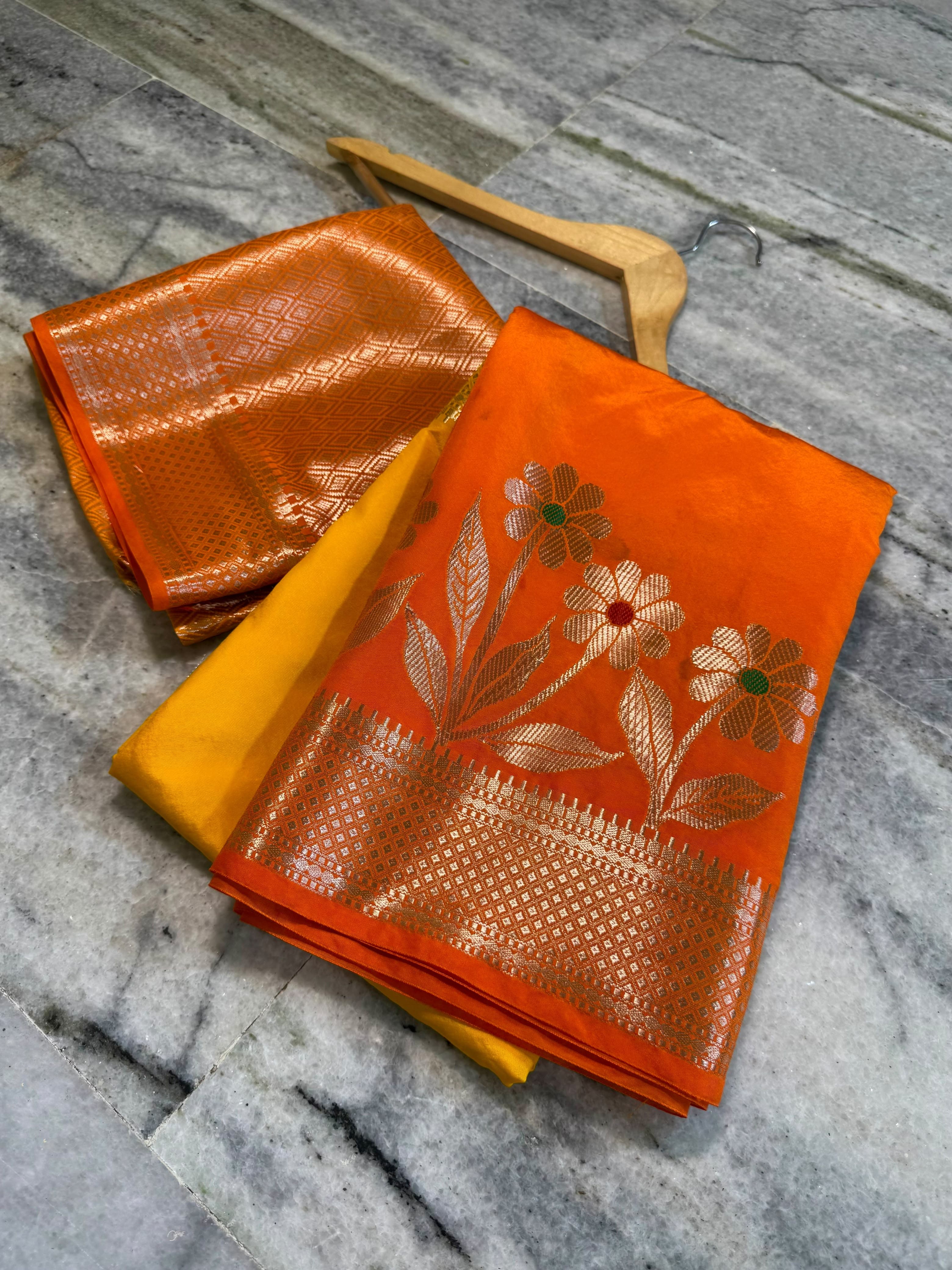 Banarasi Semi katan sarees