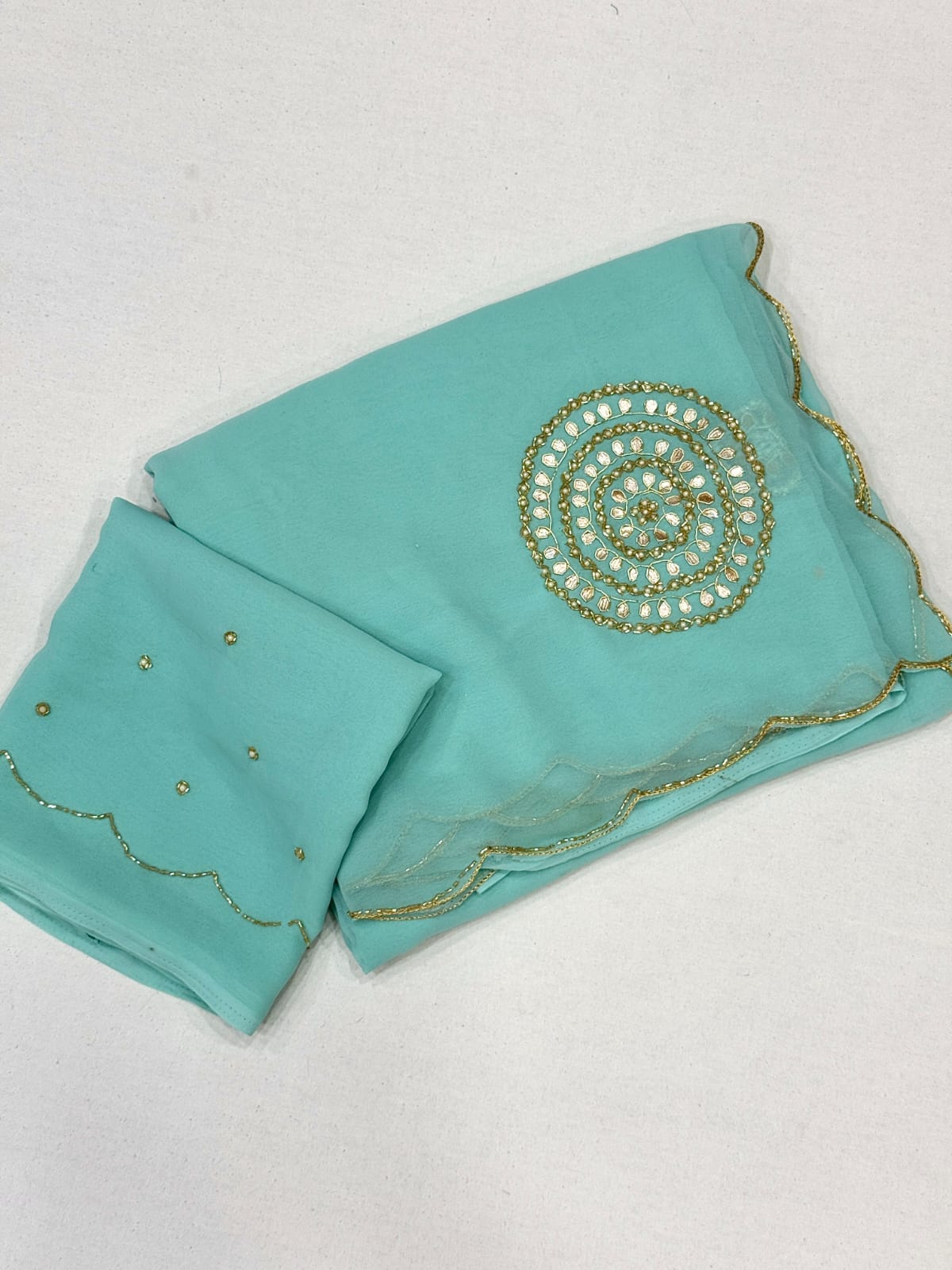 Georgette Handwork Sarees